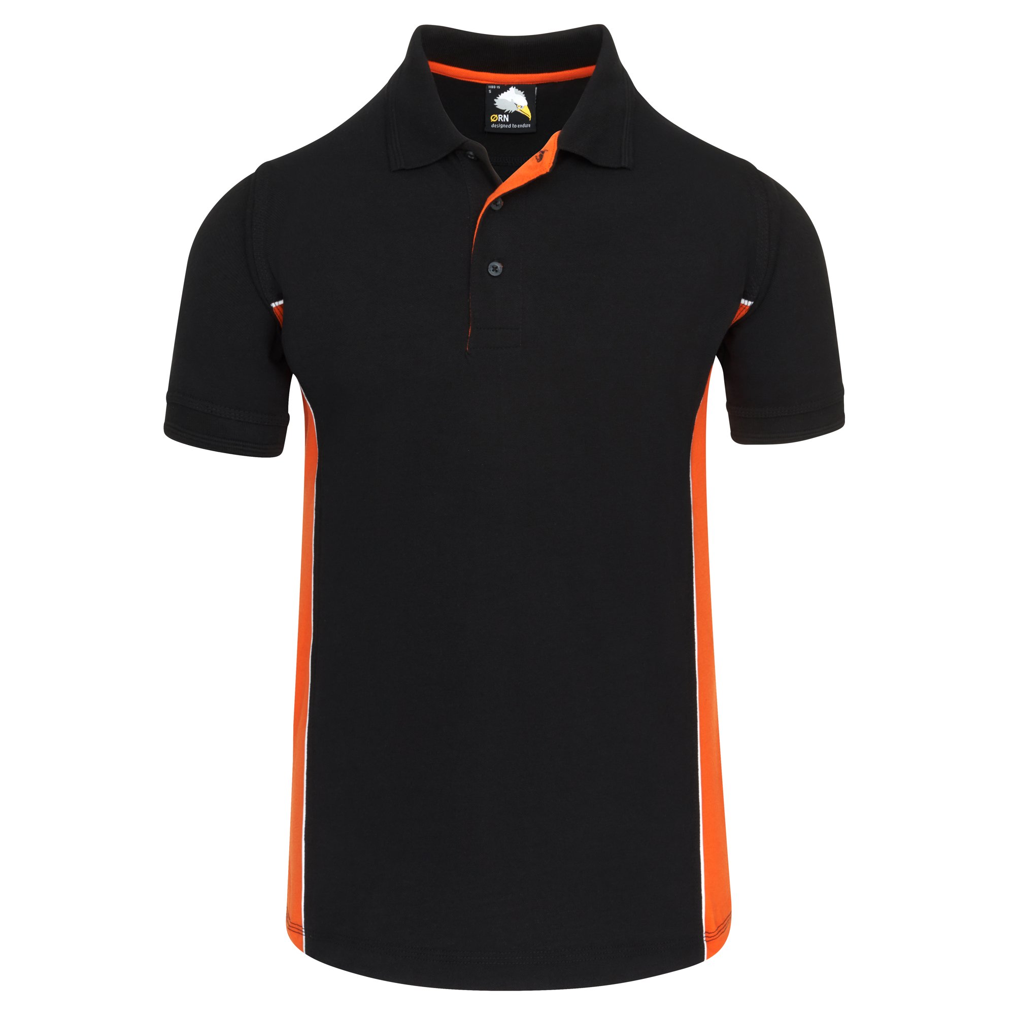 SILVERSWIFT POLO SHIRT BLK/ORG 2XL