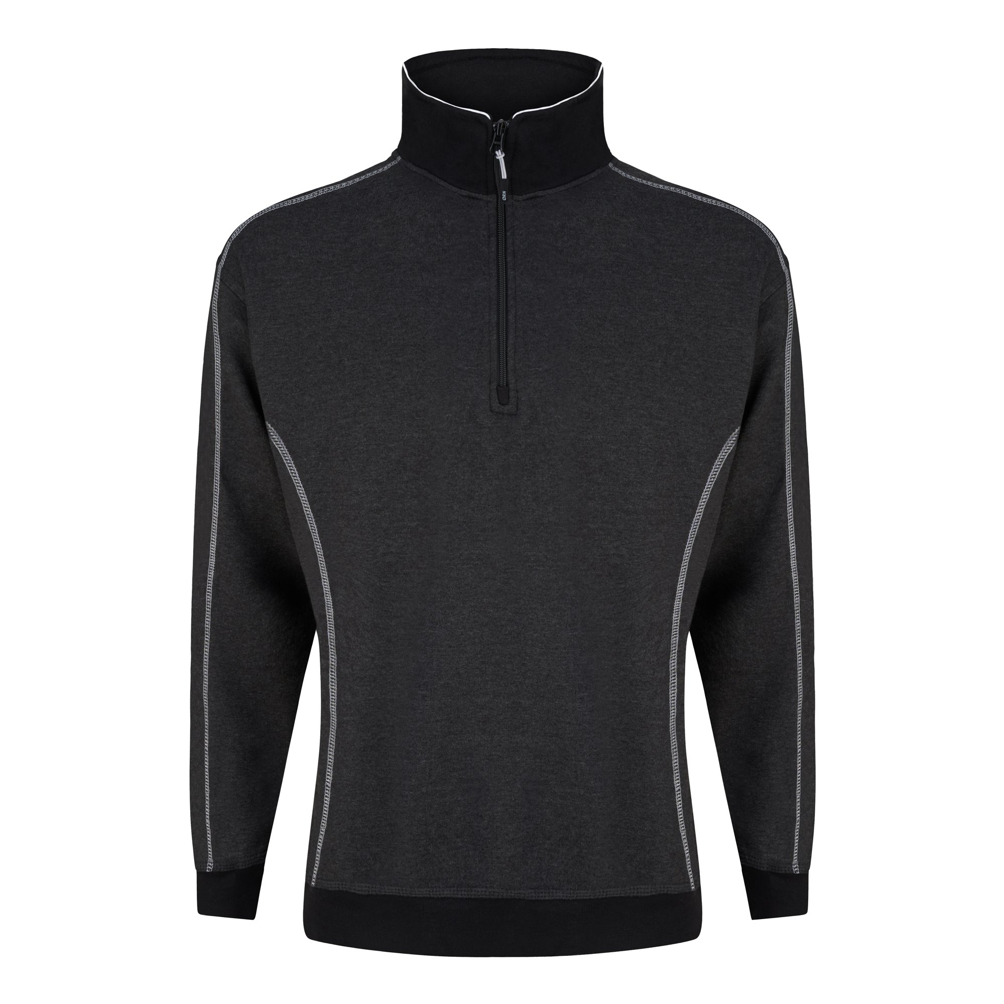 CRANE QTRZIP SWEATSHIRT CHAR/BLK S