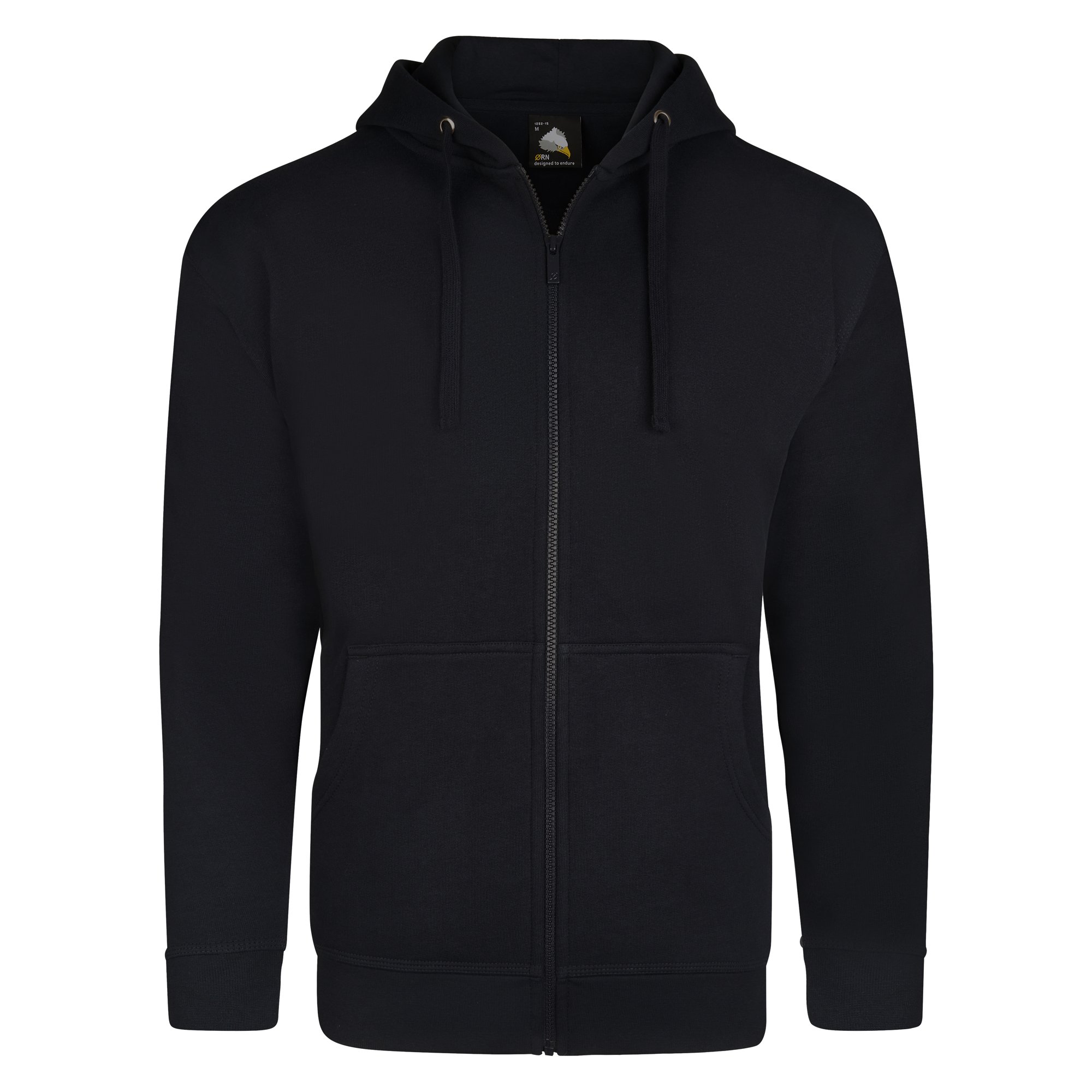 MACAW ZIPPED HOODIE UNISEX BLACK L