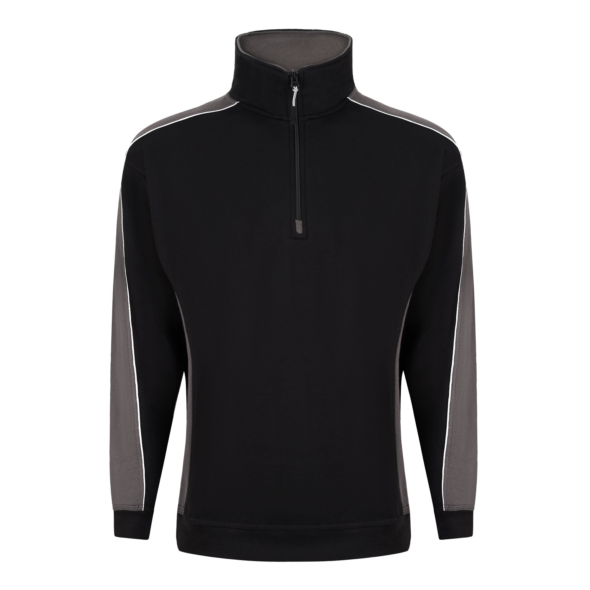 AVOCET SWEATSHIRT ZIP BLK/GRH L