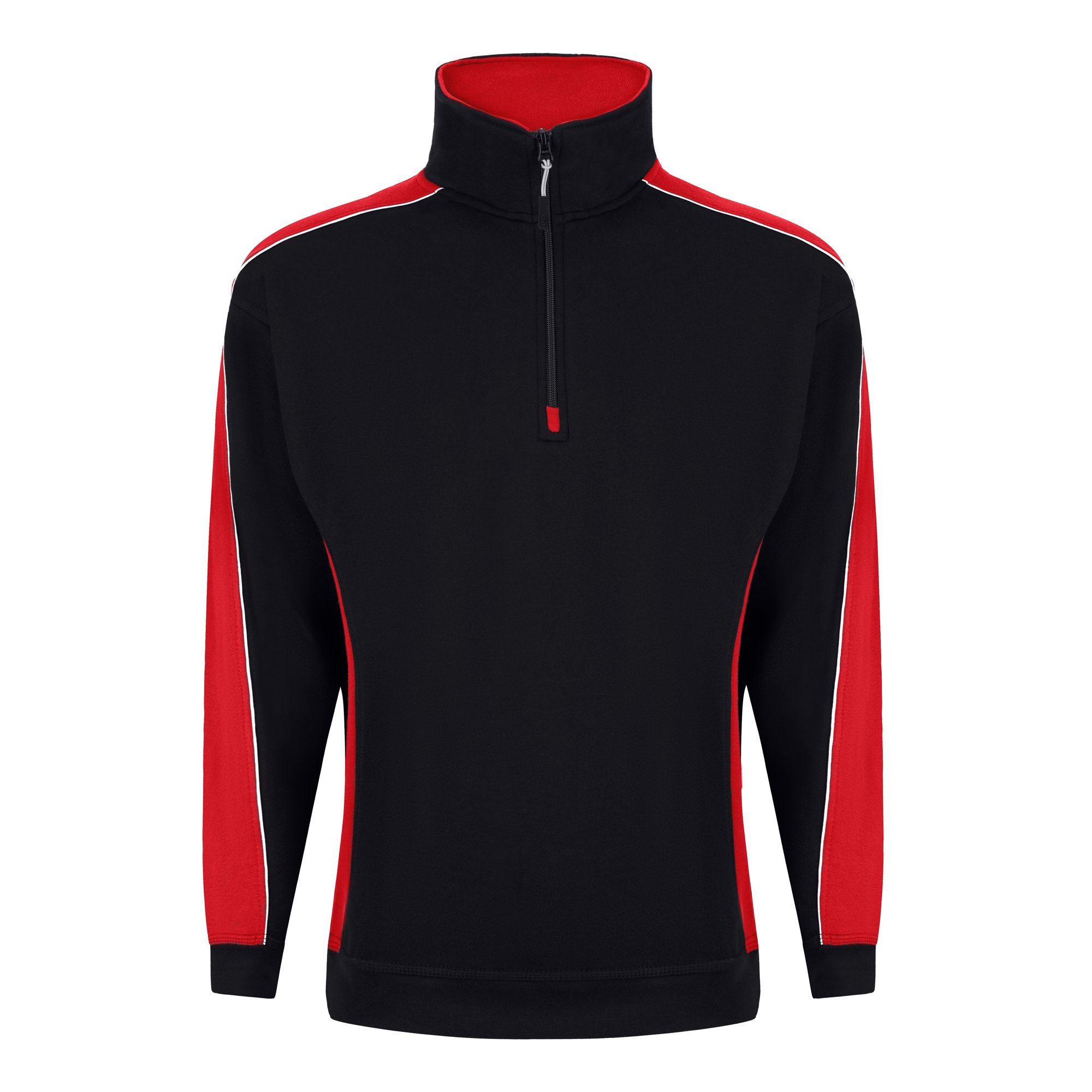AVOCET SWEATSHIRT ZIP BLK/RED M