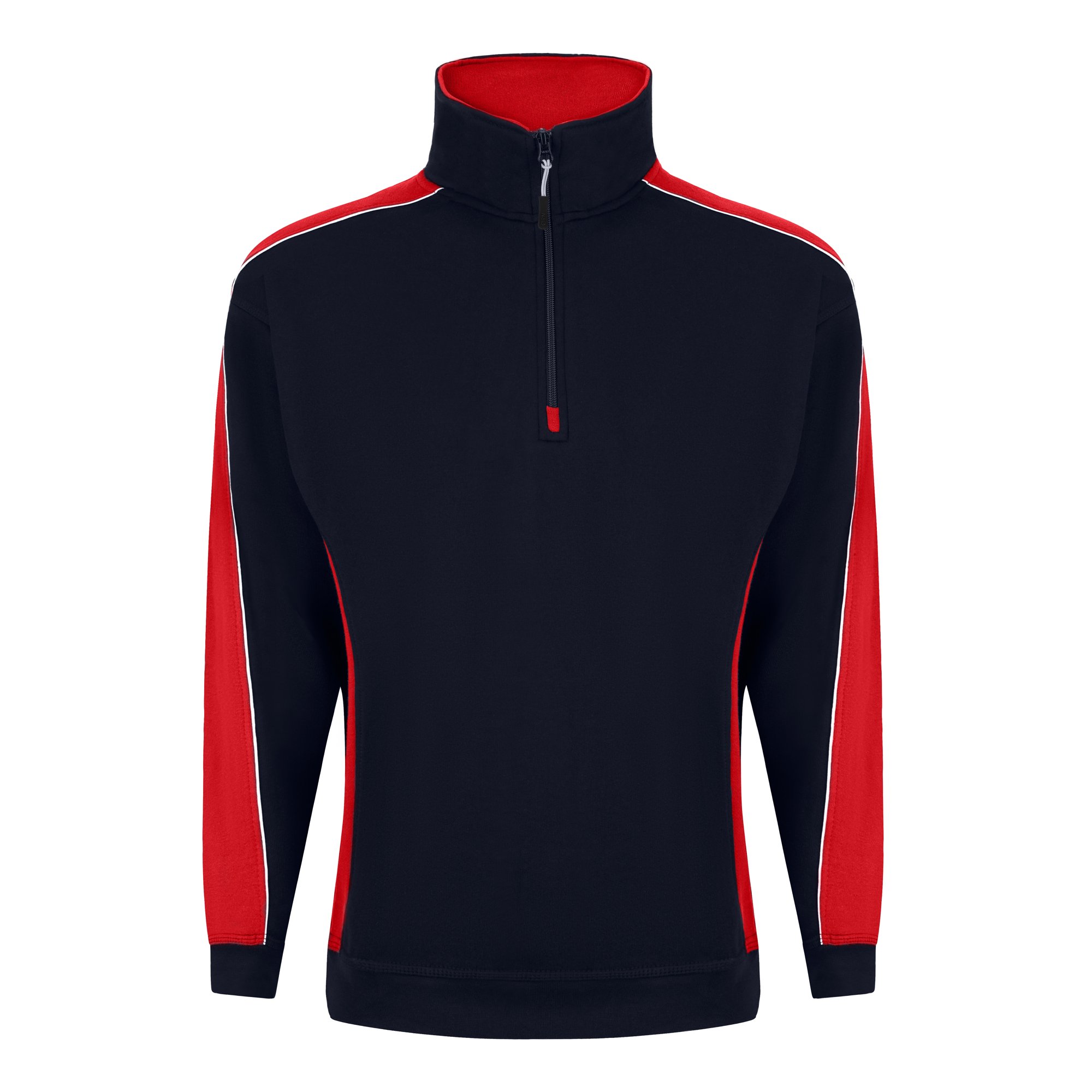 AVOCET SWEATSHIRT ZIP NVY/RED M