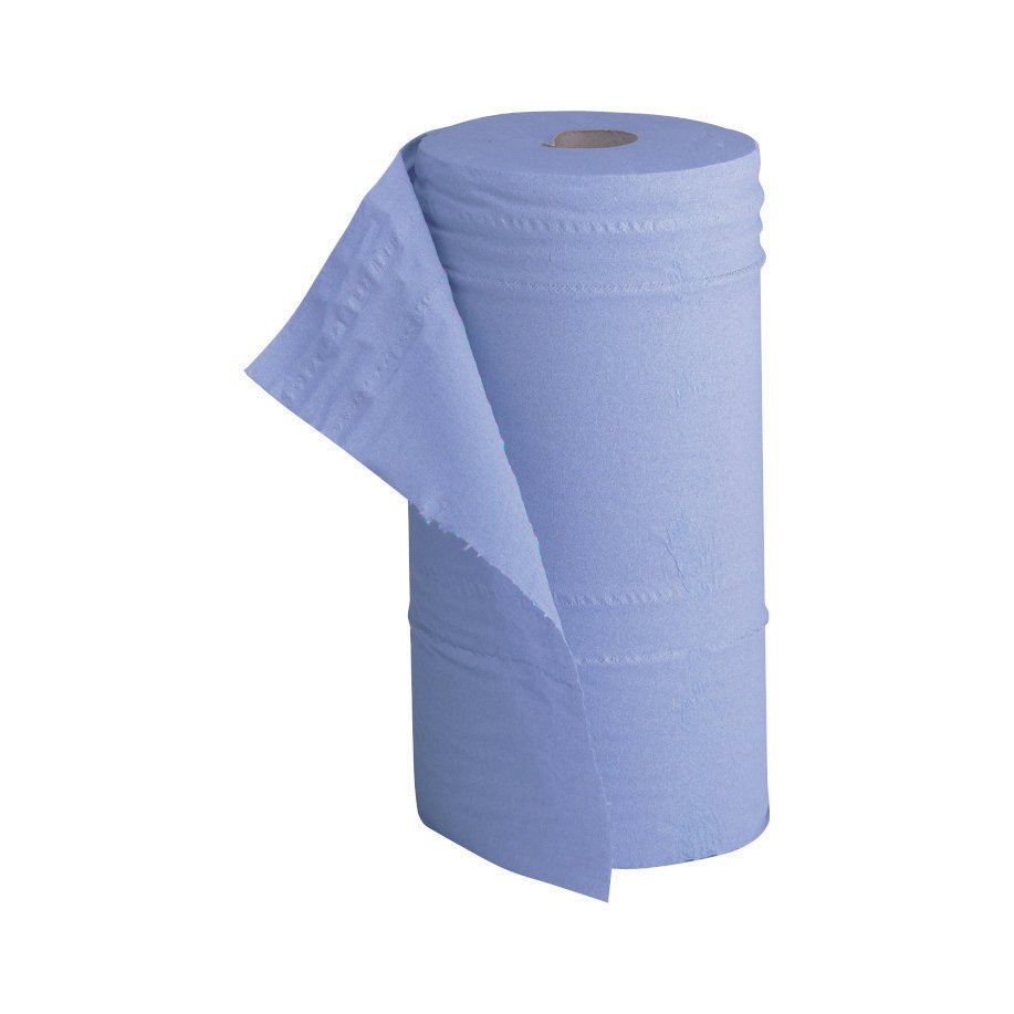 HYGIENE COUCH ROLLS 2-PLY 130SH BLUE