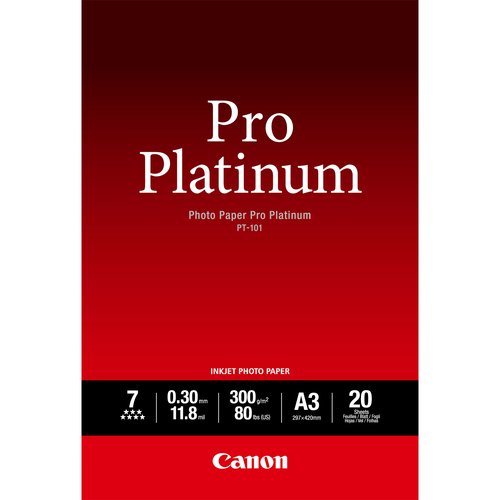 CANON A3 PRO PLATNM PHOTO PAPER PK20