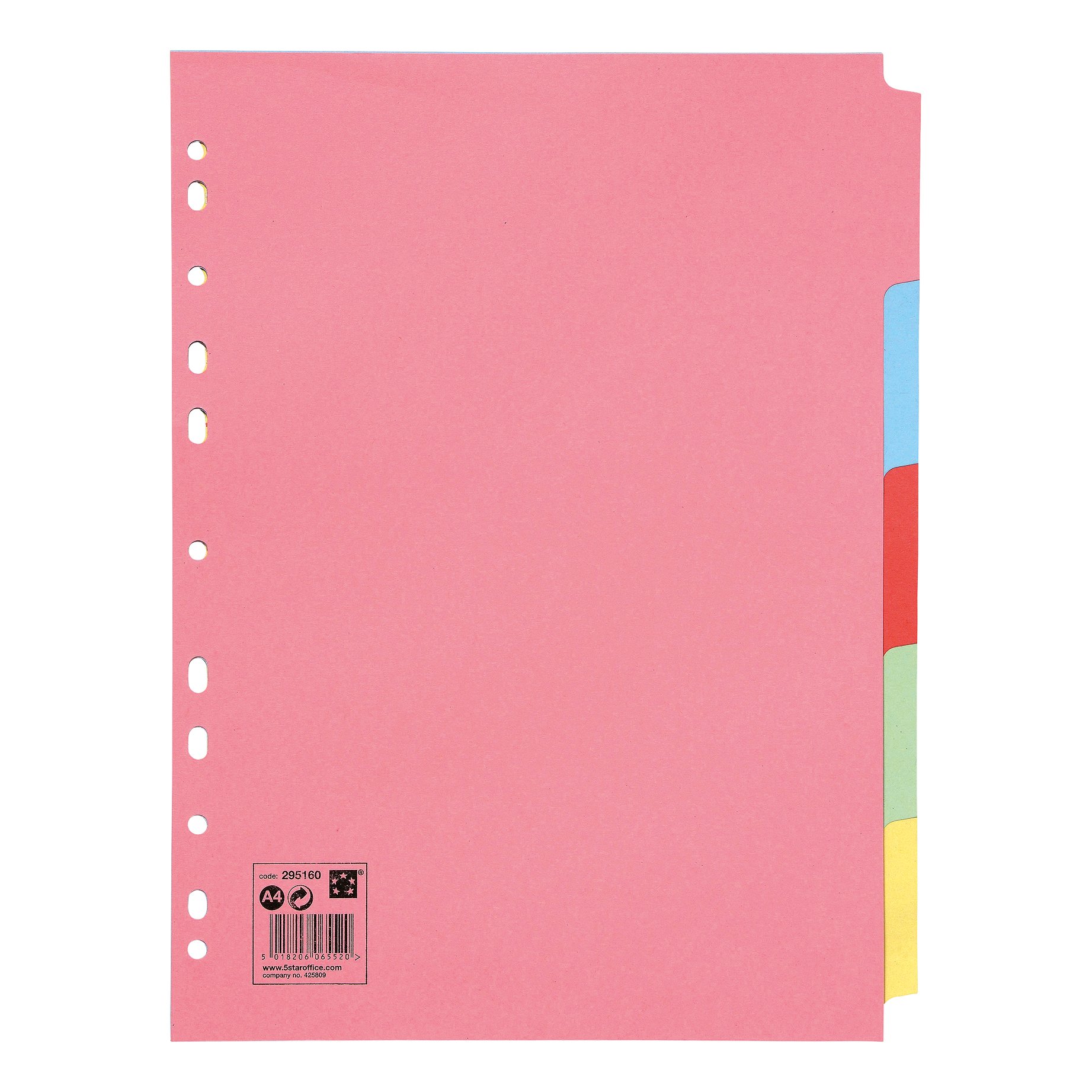 5-PART SUBJECT DIVIDER A4 AST