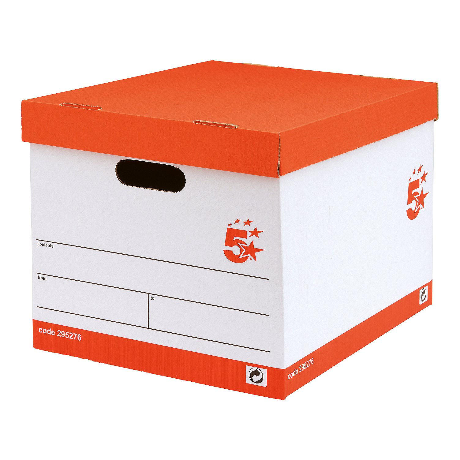 STORAGE BOX 321X392X291 RED/WHT PK10