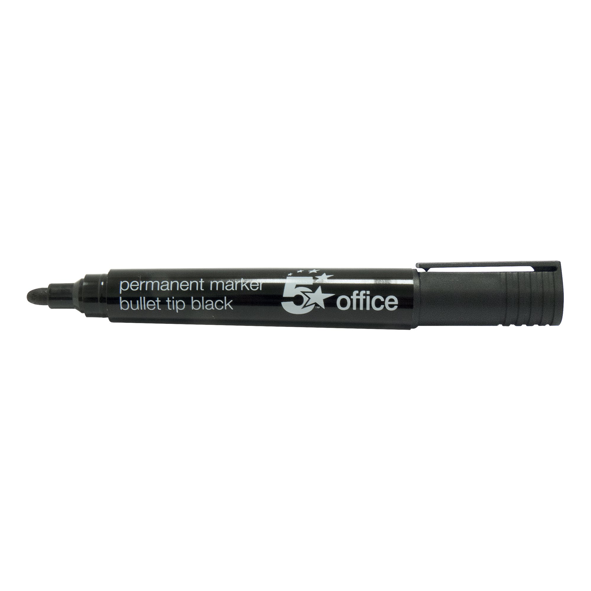 PERMANENT MARKER BULLET TIP BLK PK12
