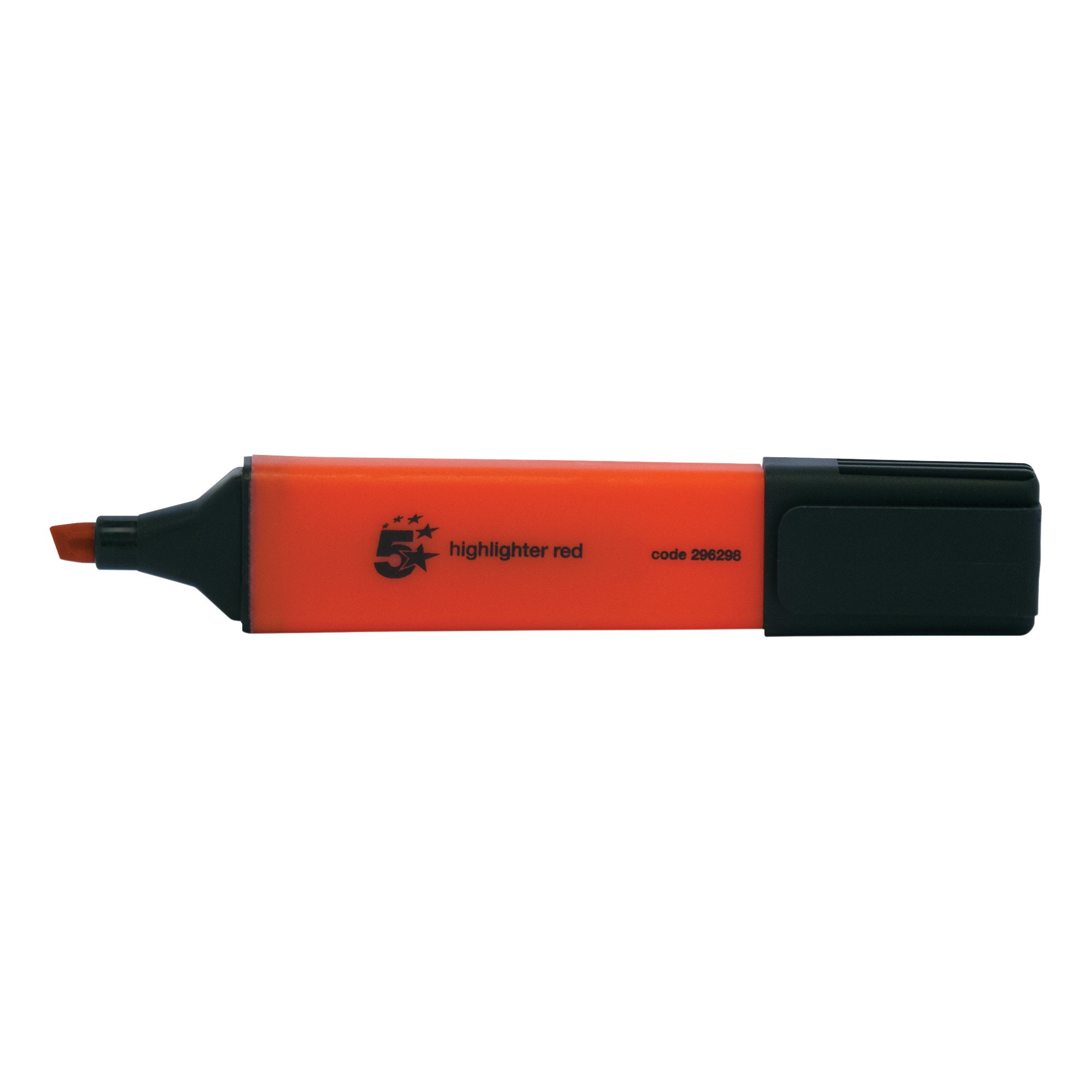 HIGHLIGHTER CHISEL TIP RED PK12