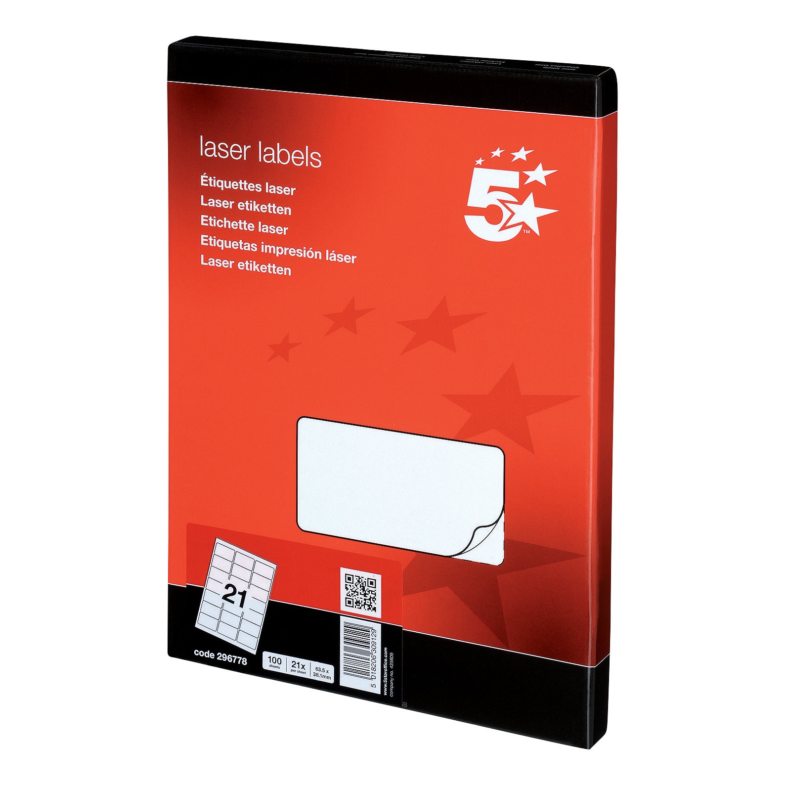 MPPS LABELS 63.5X38.1MM PK2100