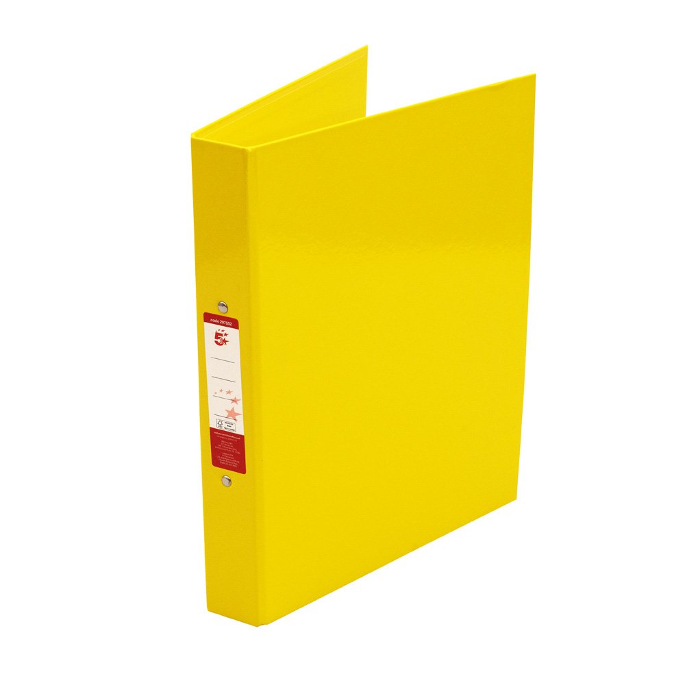 2O-RING BINDERS A4 YELLOW PK10