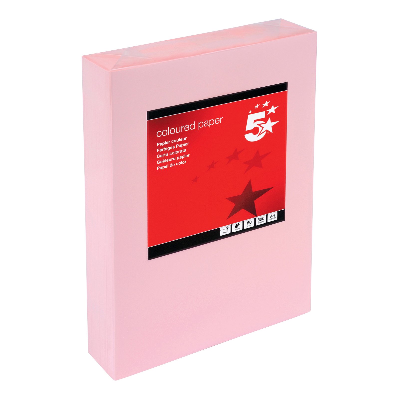 A4 COLOURED COPIER PAPER LPINK PK500