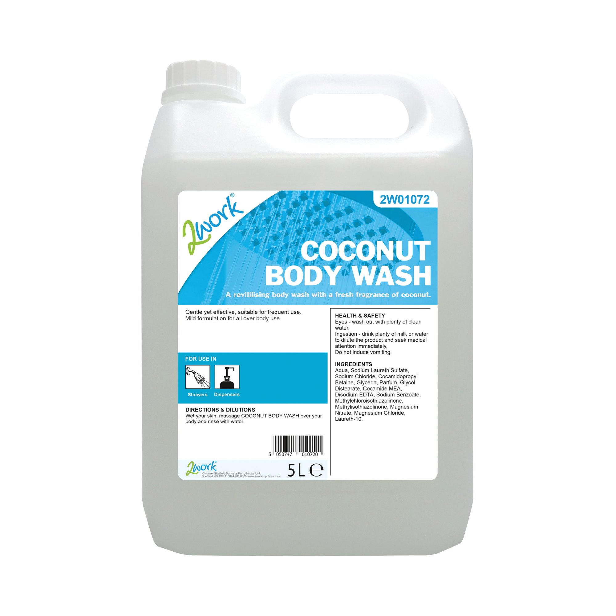 2WORK COCONUT BODY WASH 5L