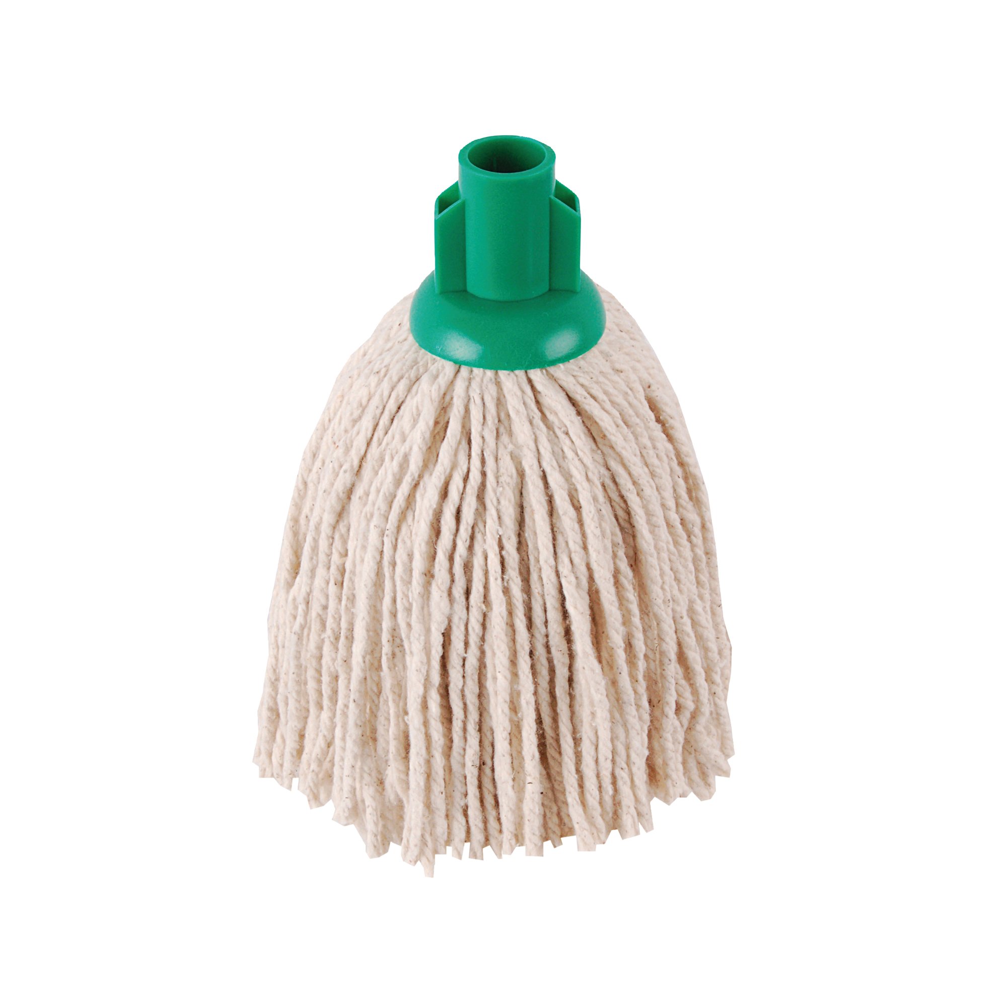 2WORK 12OZ PY SMOOTH MOP GREEN PK10