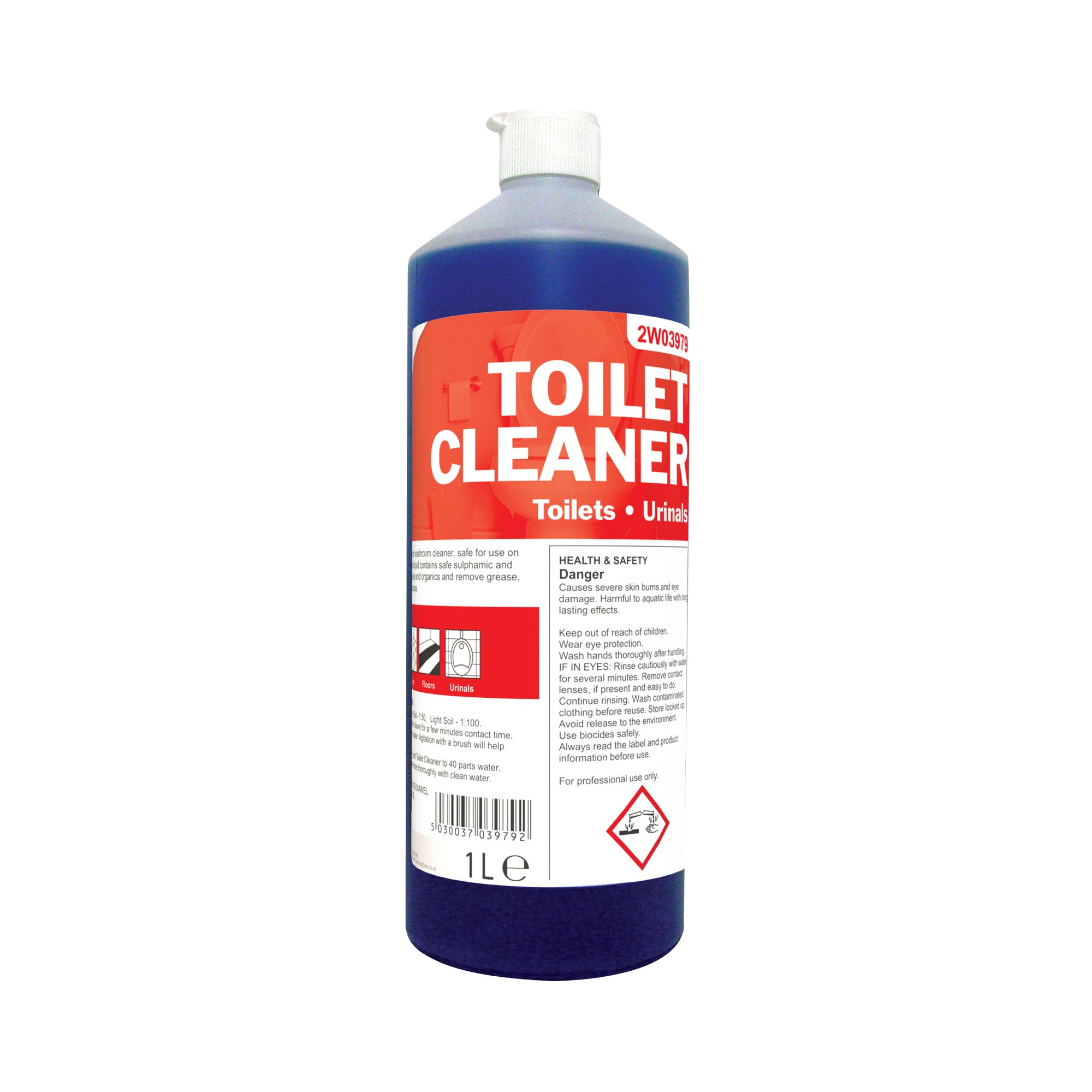 2WORK TOILET CLEANER DAILY 1L PK12
