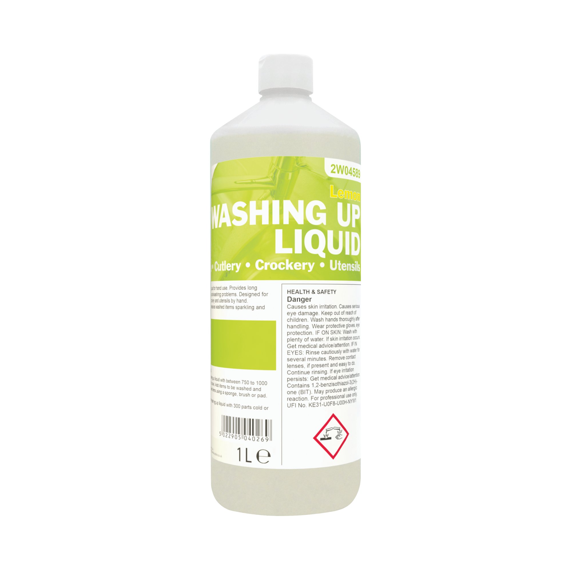 2WORK WASHING UP LIQUID LEMON 1L