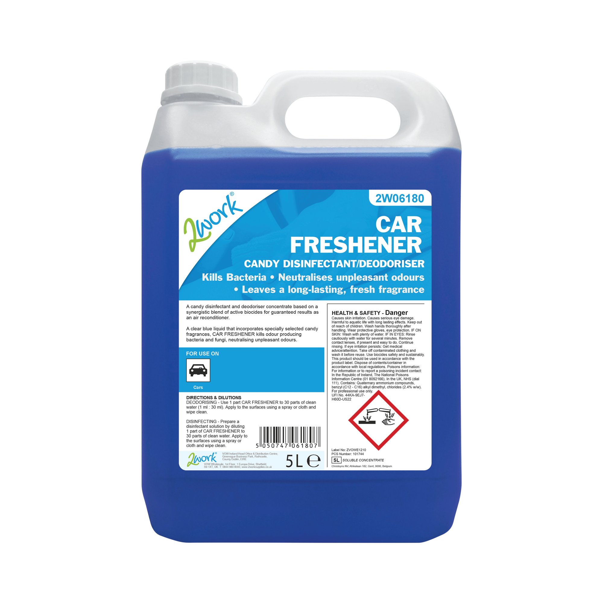 2WORK FRESH DISINFECT/DEODORISER 5L