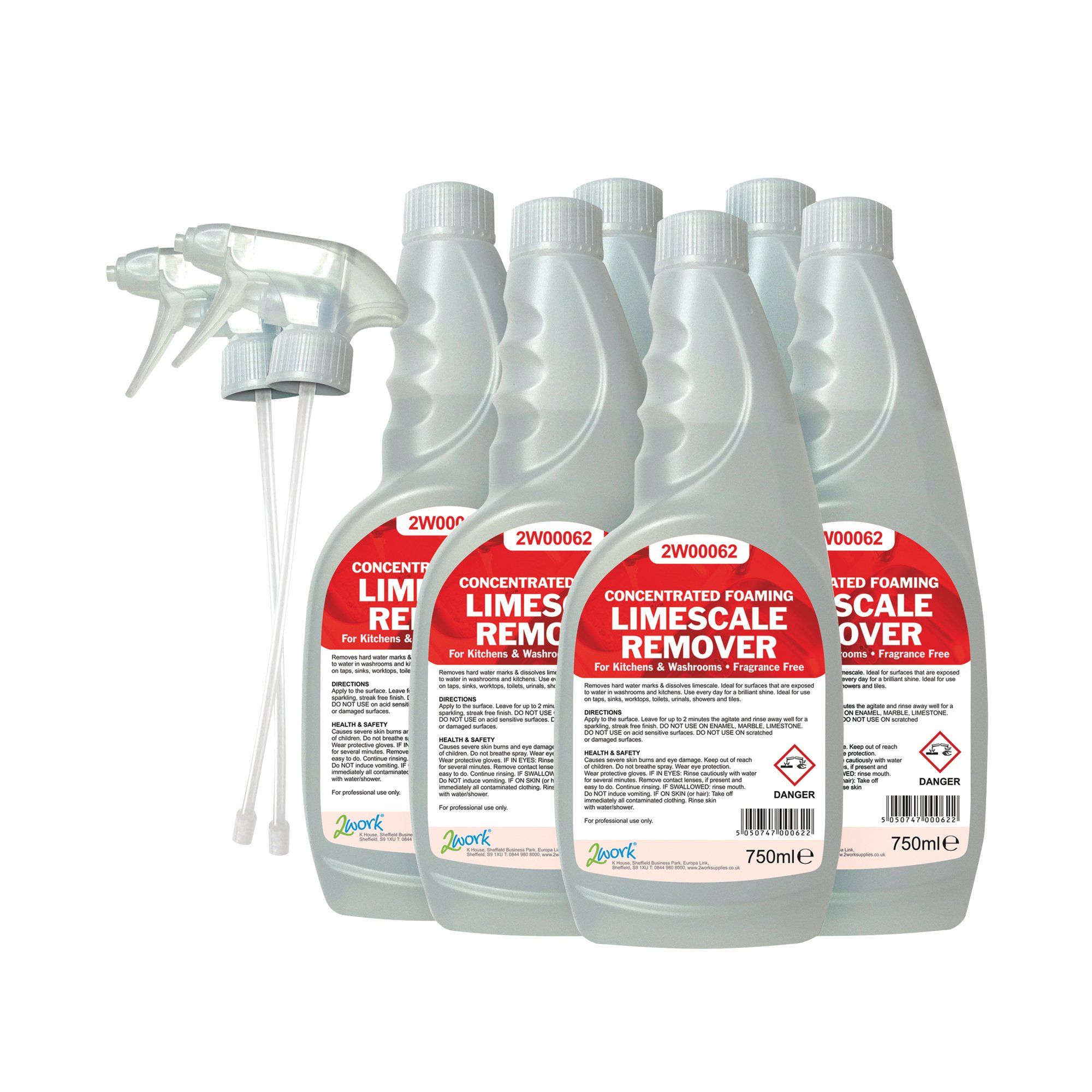 2WORK LIMESCALE REMOVER 750ML PK6