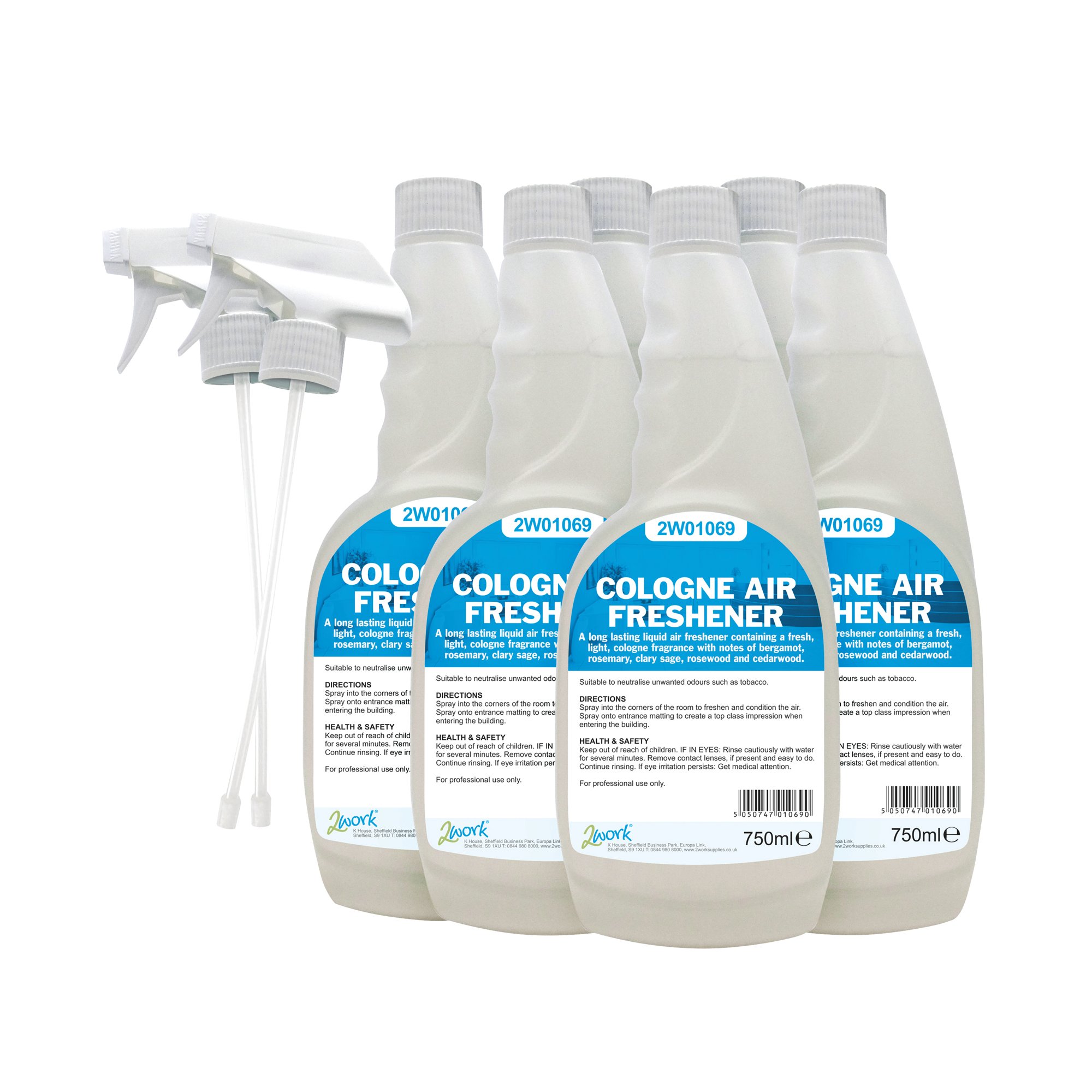 2WORK COLOGNE AIR FRESH 750ML PK6