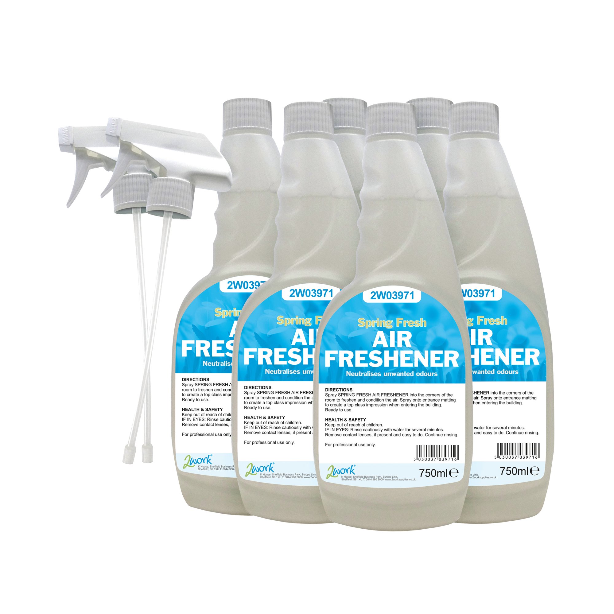2WORK SPRING AIR FRESHENER 750ML PK6