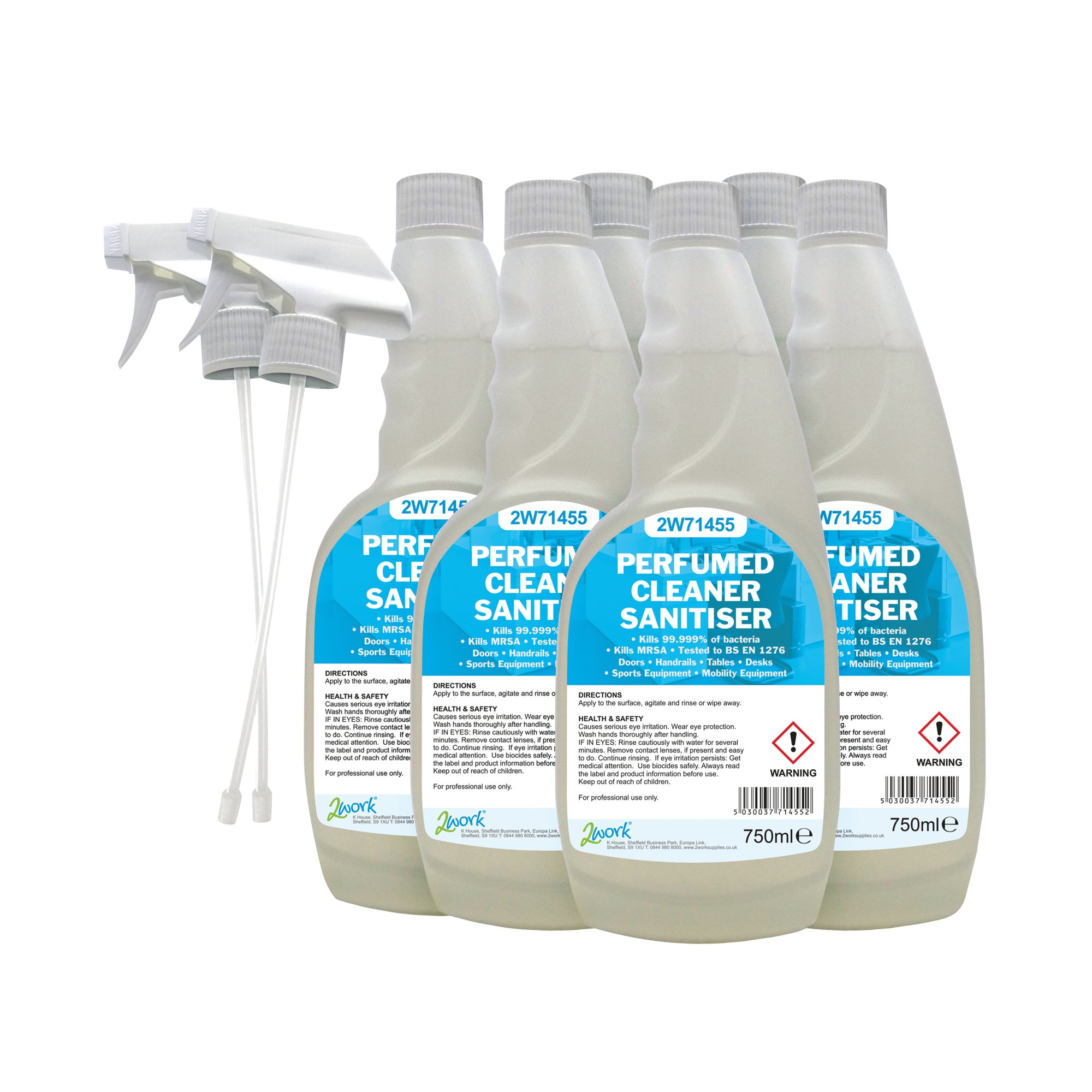 2WORK CLEANER SANITISER 750ML PK6