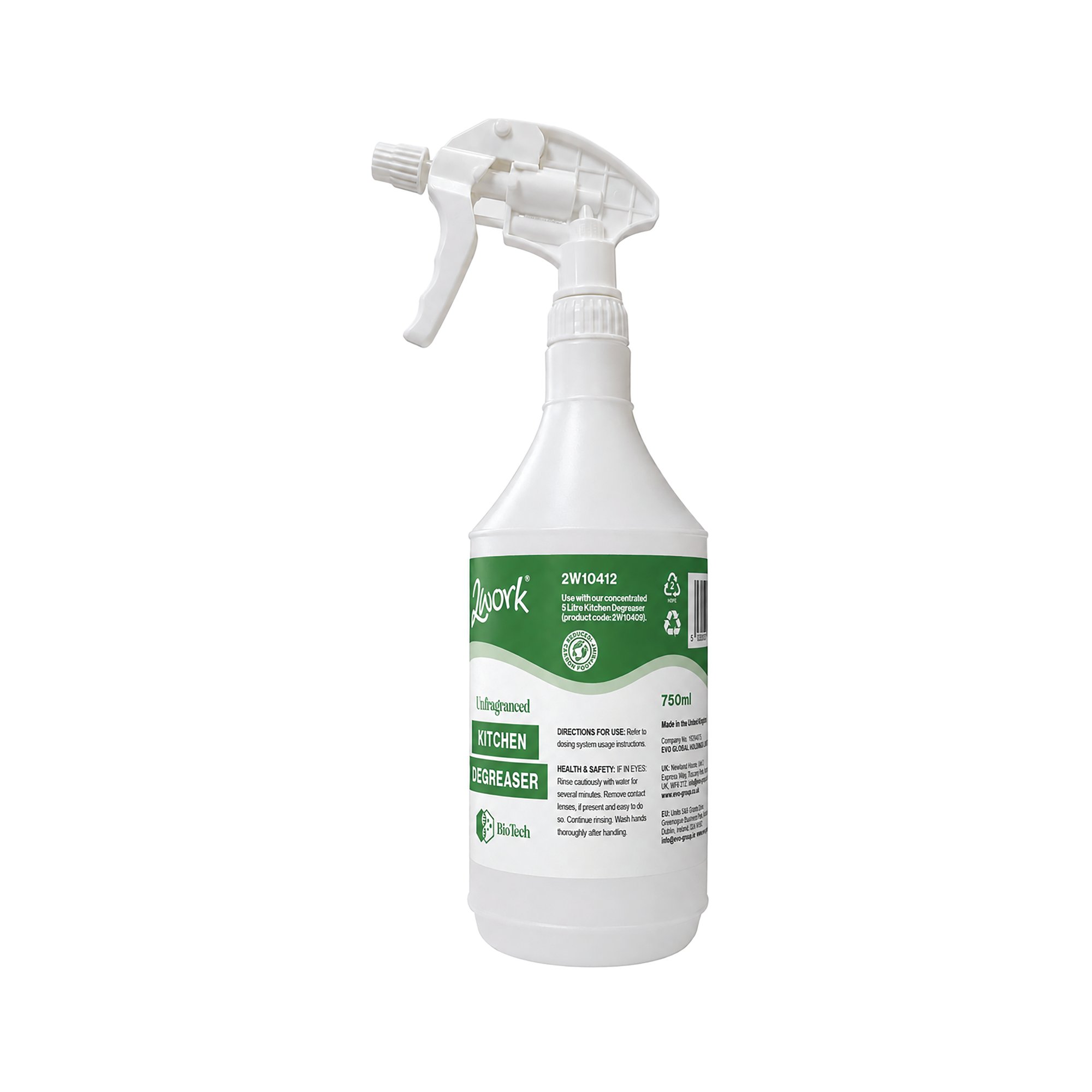 2WORK BIOTECH DEGREAS EMPTY BT 750ML