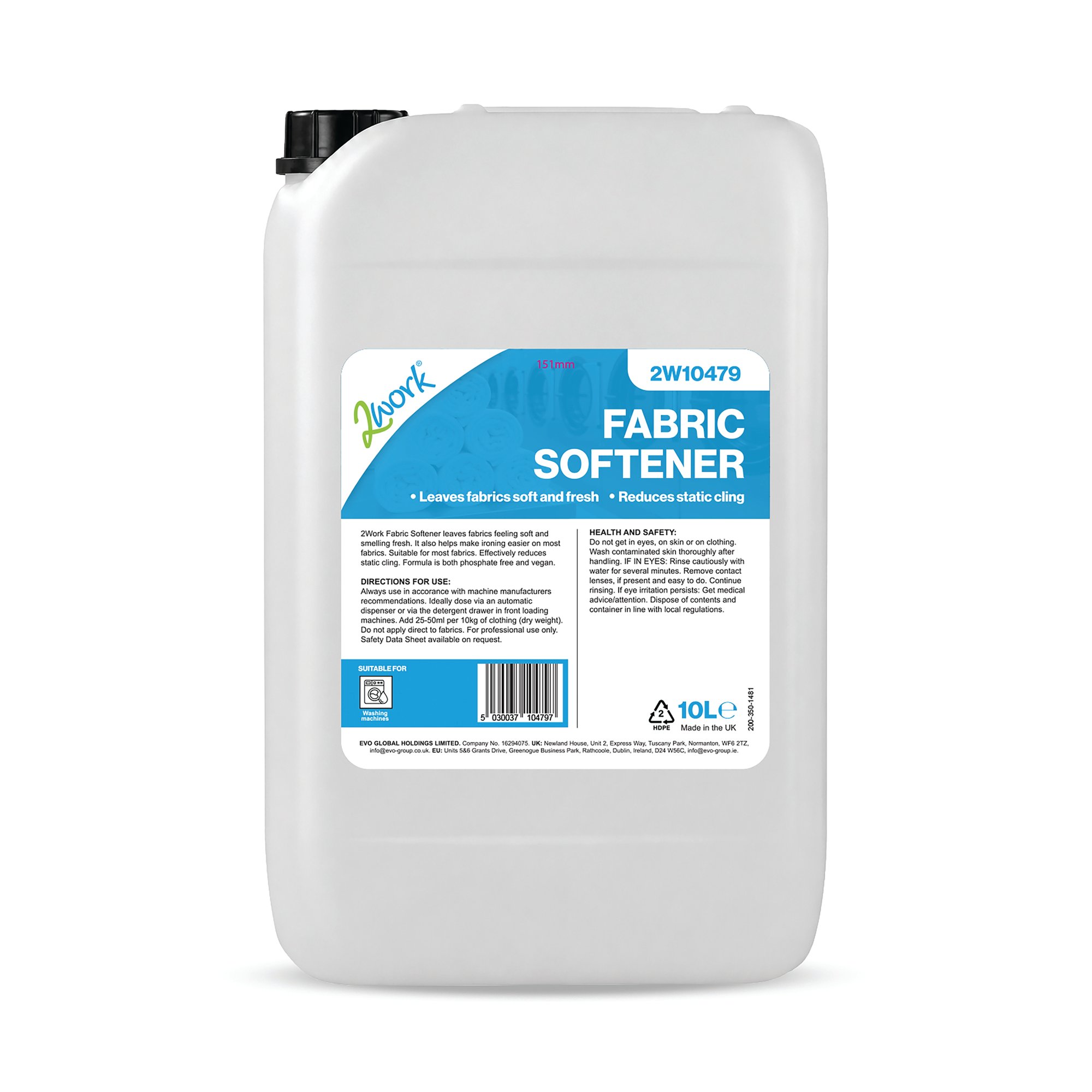 2WORK PROF FABRIC SOFTENER 10L