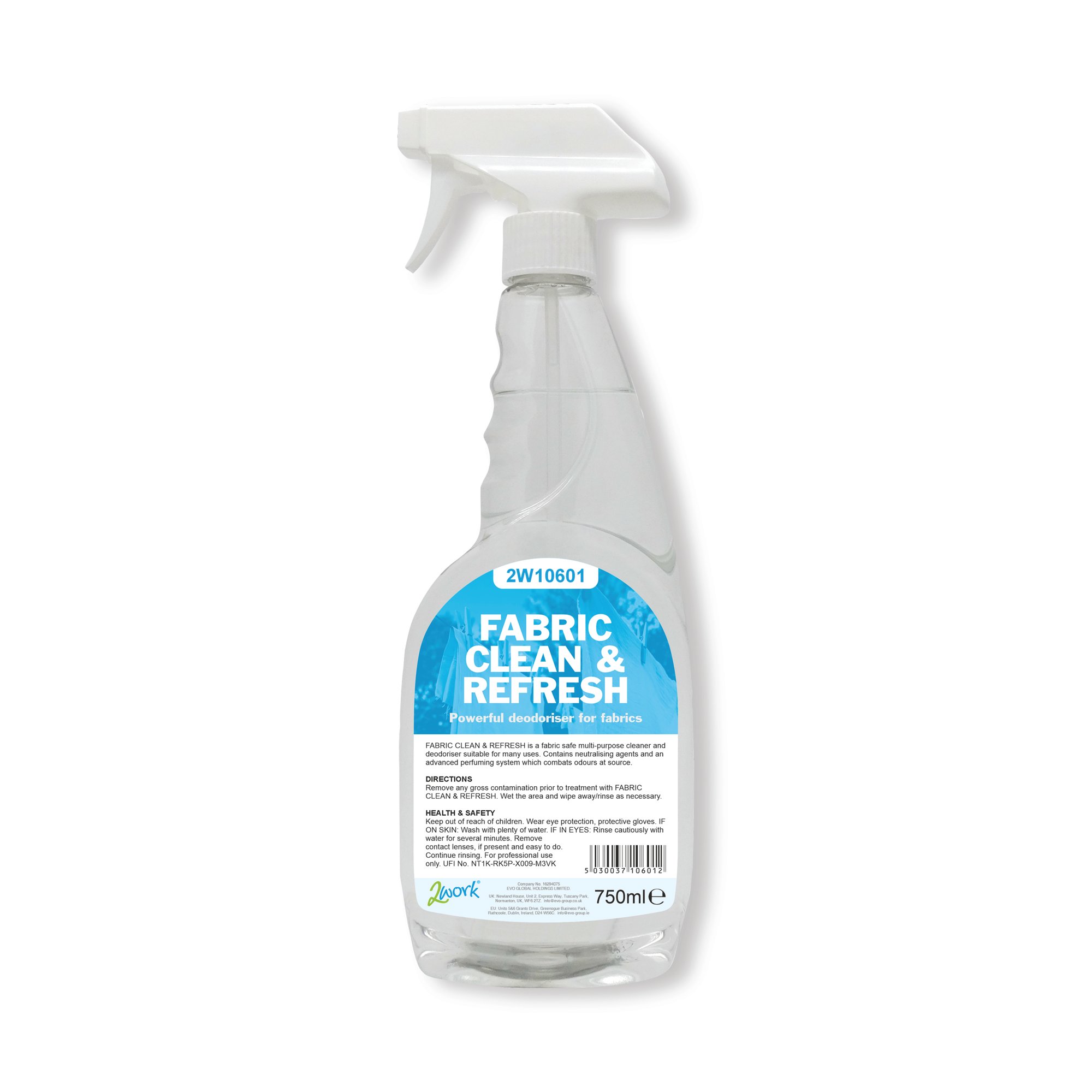 2WORK FABRIC CLEAN+REFRESH 750ML PK6