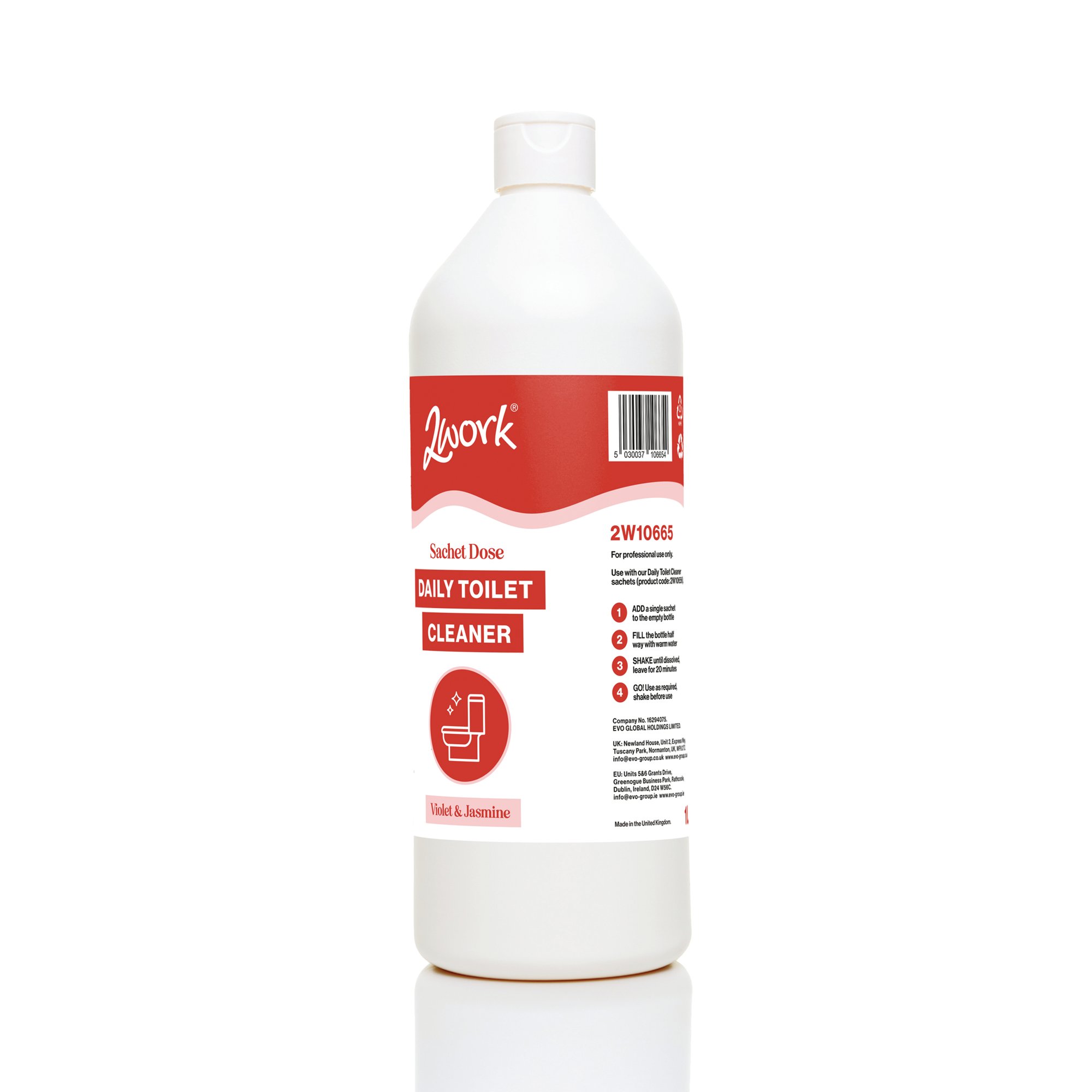 TOILET CLNR EMPTY BOTTLE 750ML RED