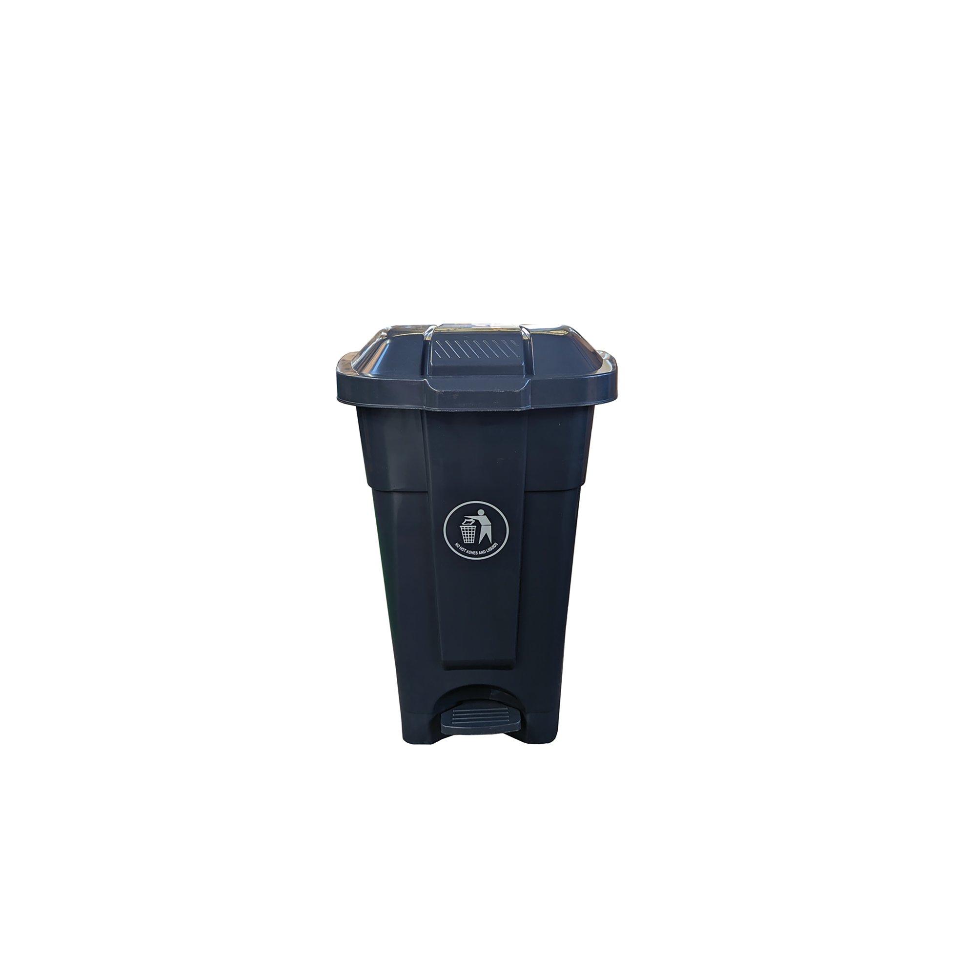 WHEELIE BIN + FOOT PEDAL 70L DGREY