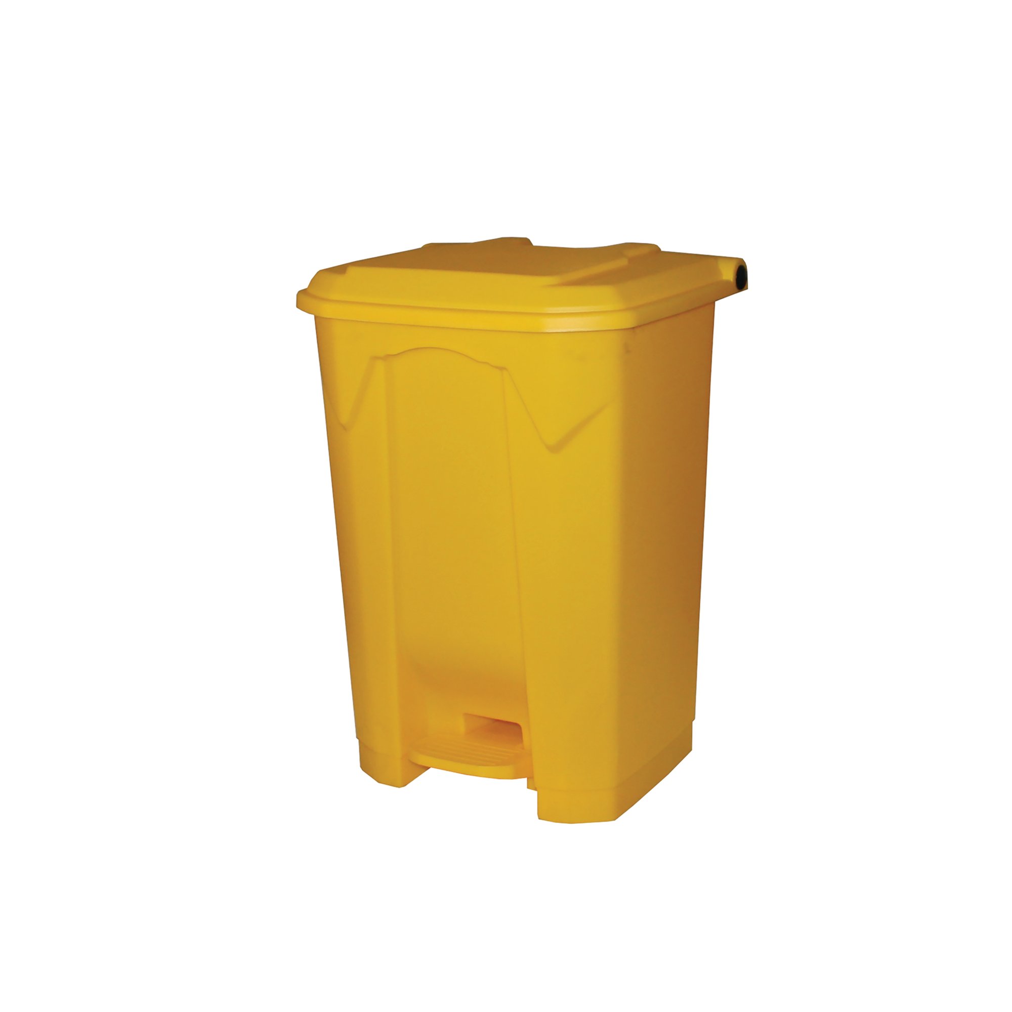 PEDAL BIN 80L 410X470X670 YELLOW