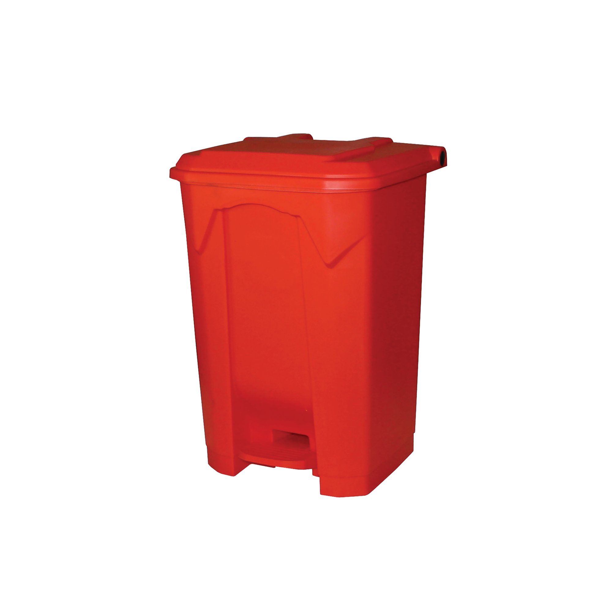 PEDAL BIN 80L 410X470X670 RED