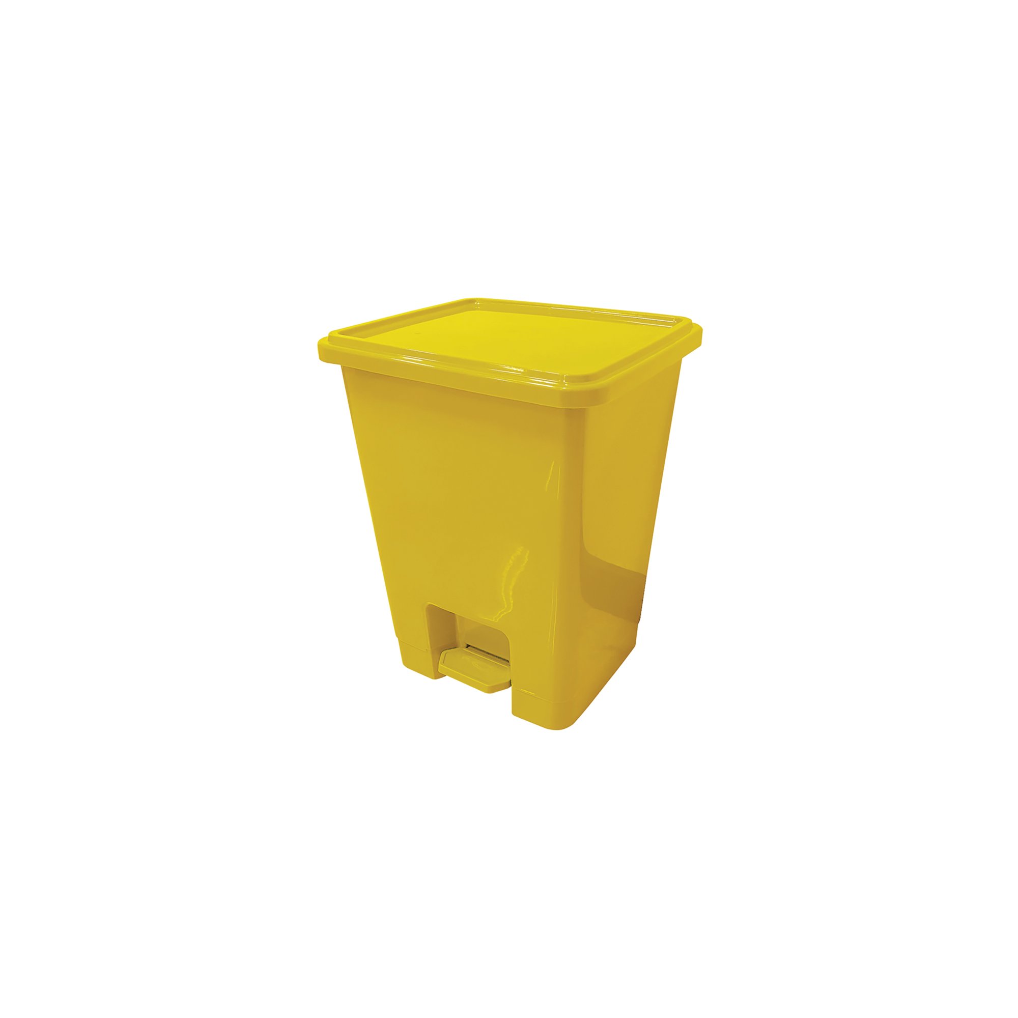 PEDAL BINS 15 LITRE YELLOW PK3