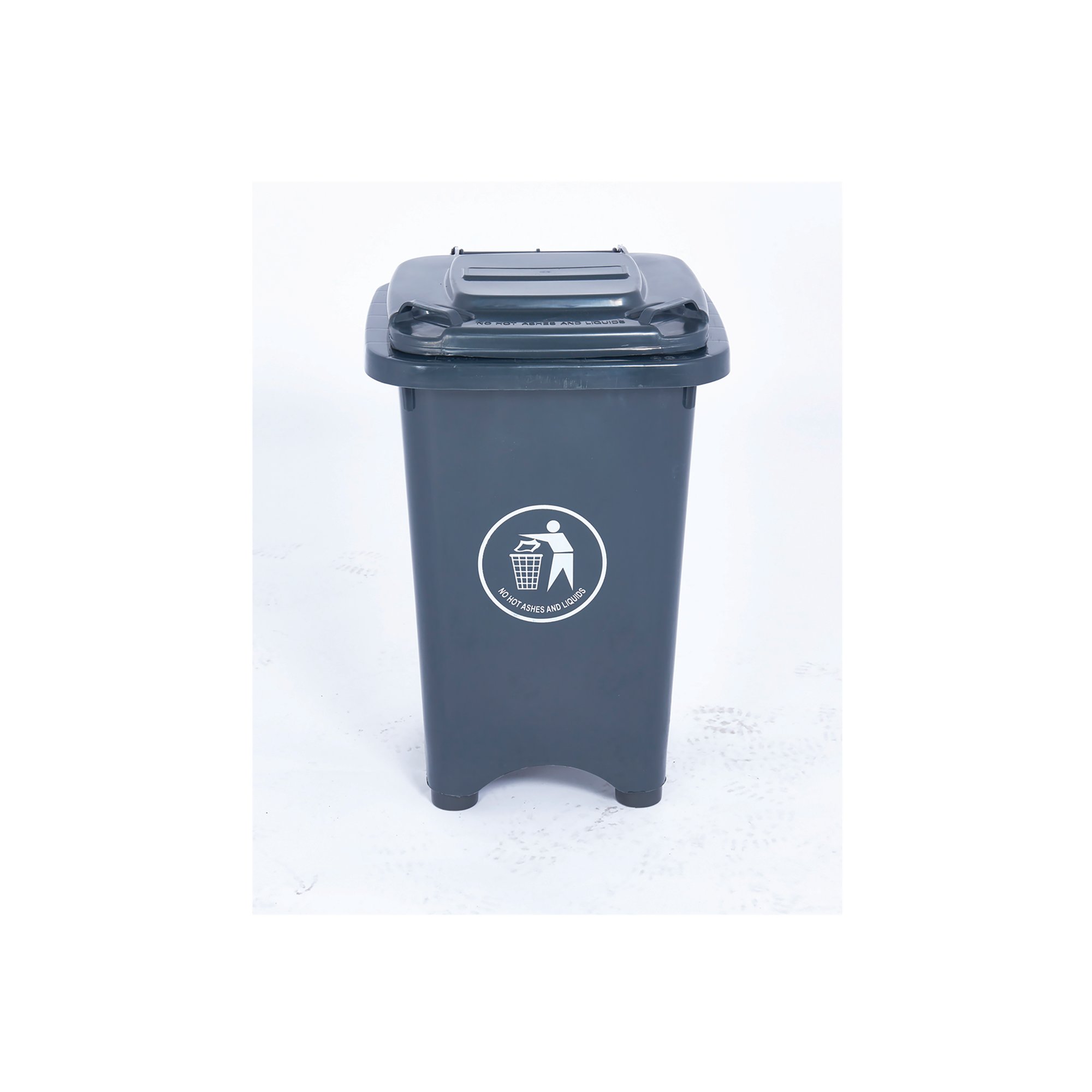 STATIC BIN WITH FEET 50 LITRE GREY