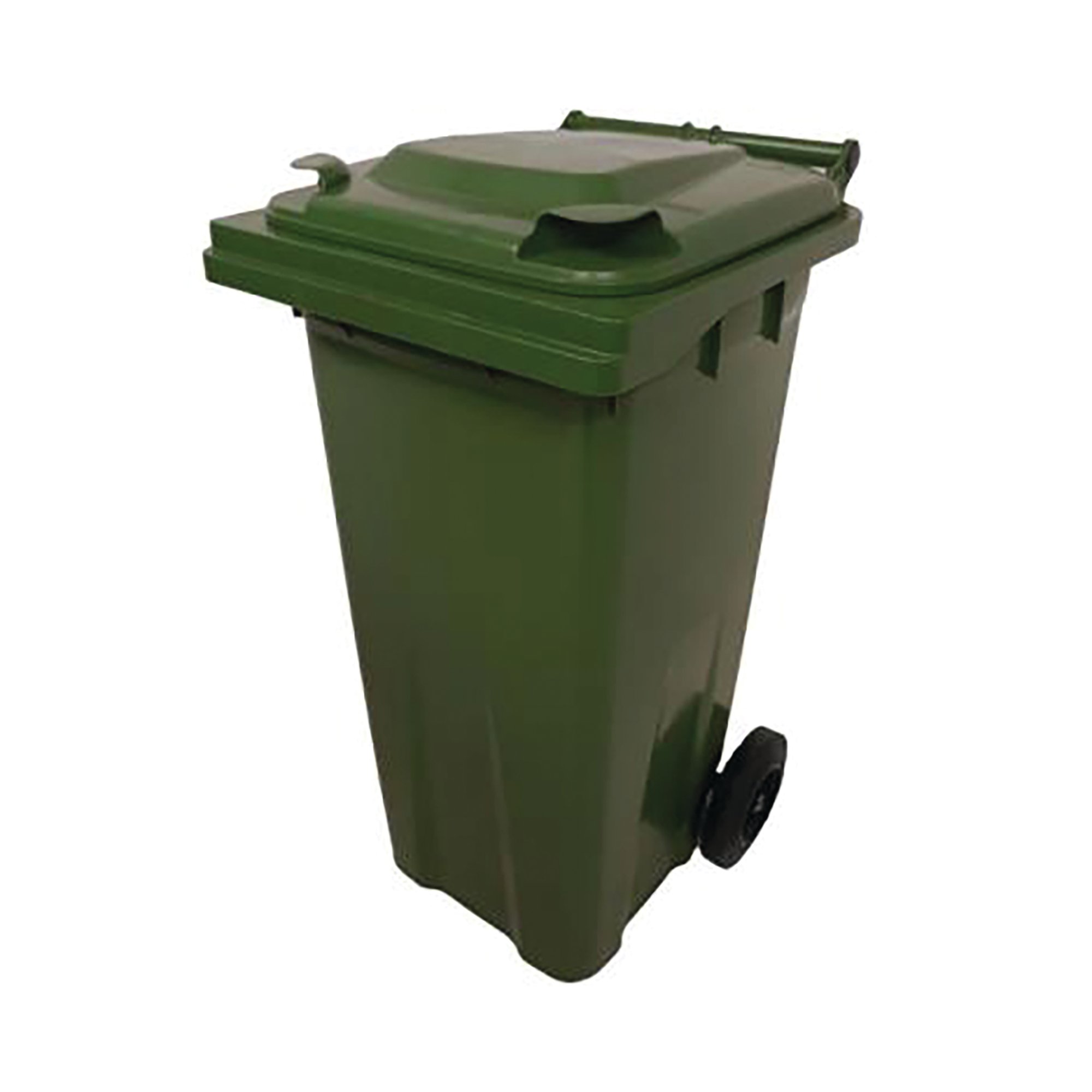 2WORK WHEELIE BIN 120L GREEN