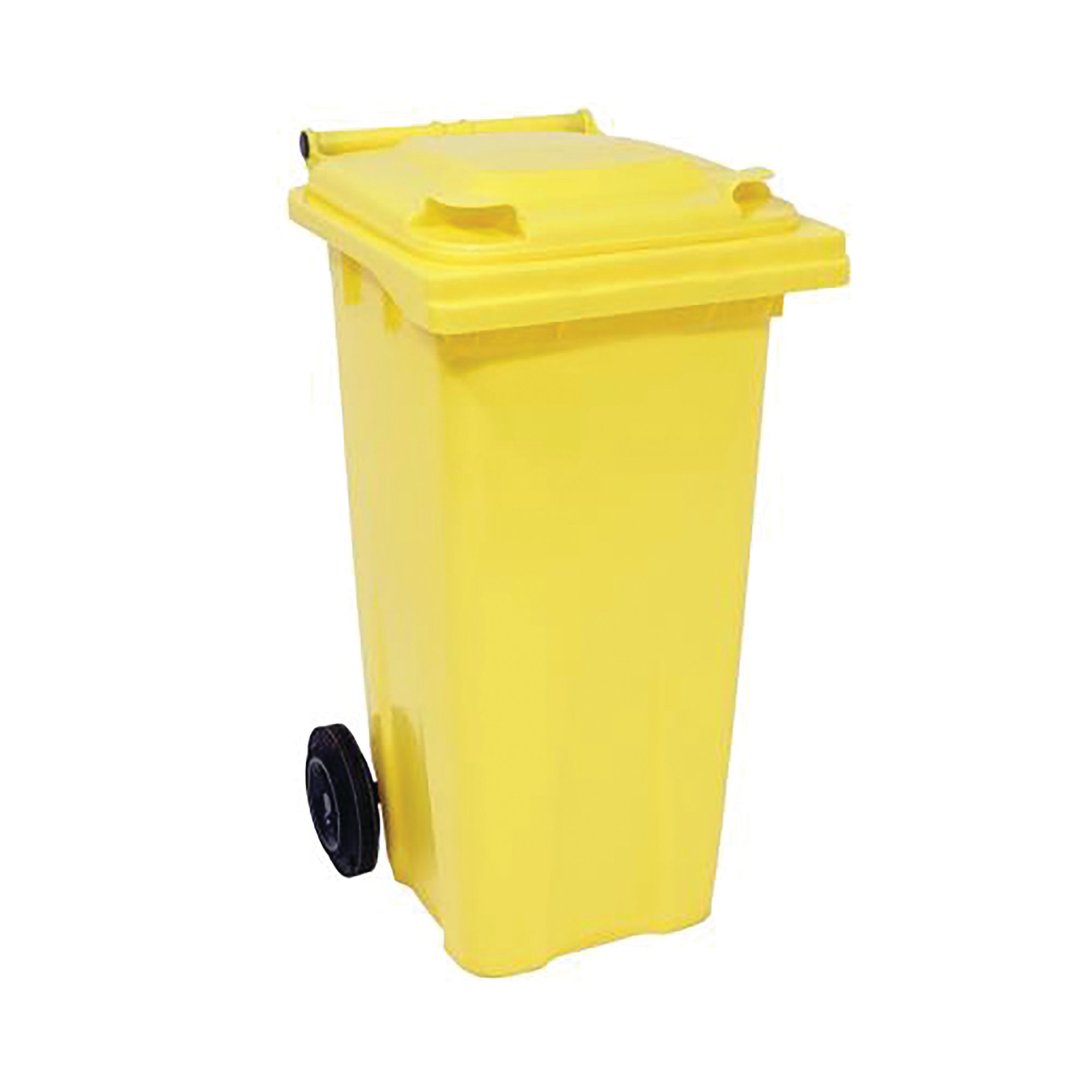2WORK WHEELIE BIN 120L YELLOW