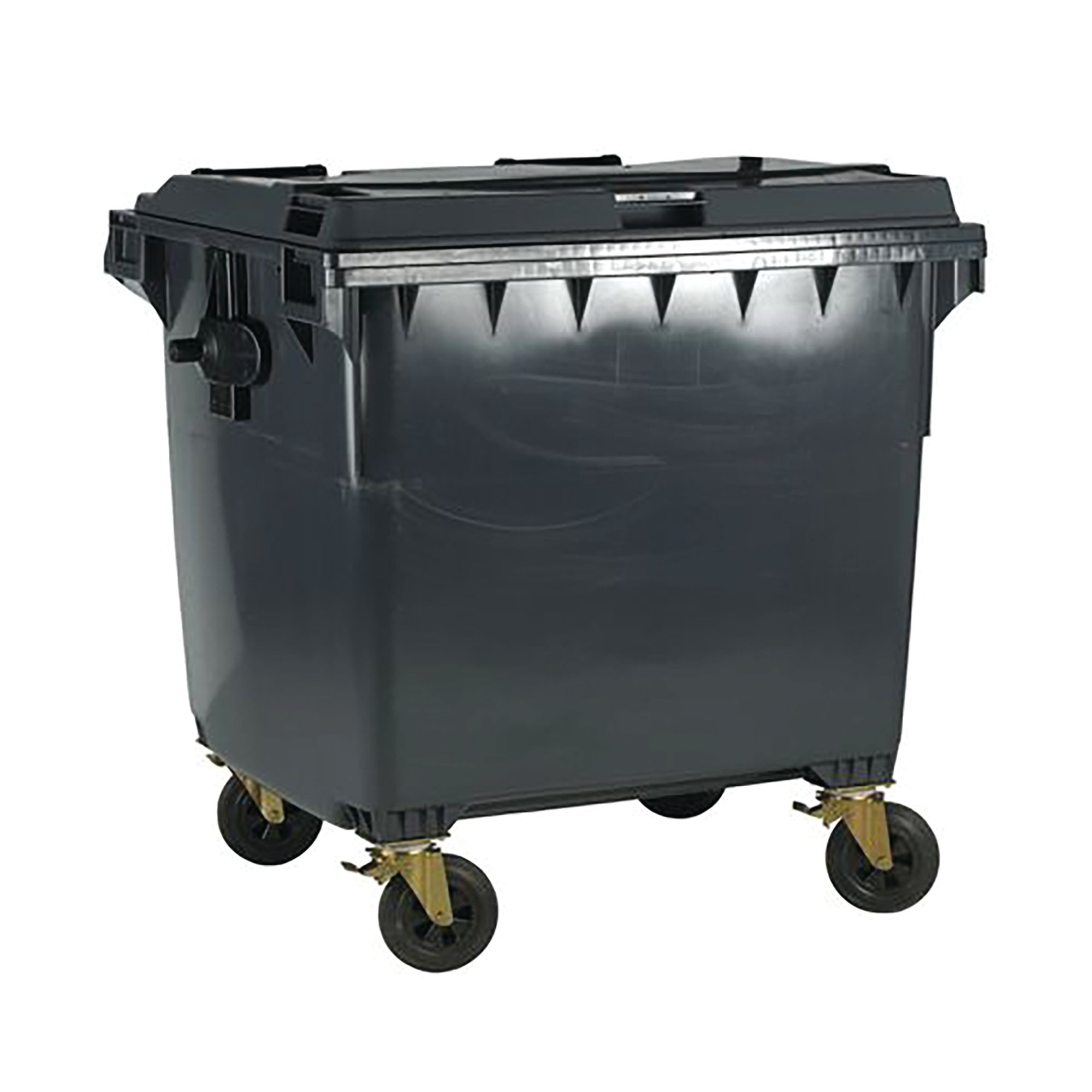 2WORK WHEELIE BIN 770L W/LCK LD GRY