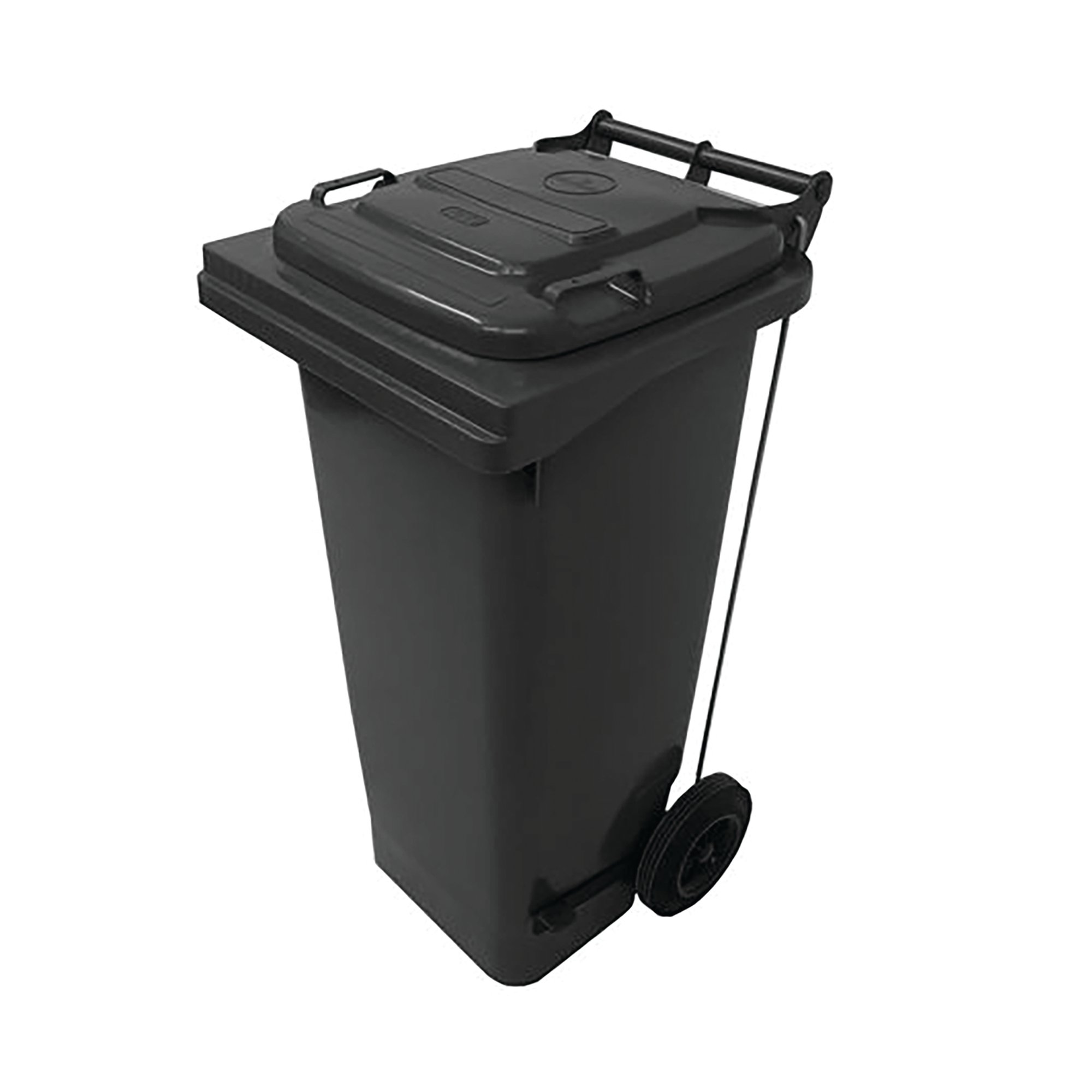 2WORK WHEELIE BIN REF 80L PEDAL GREY