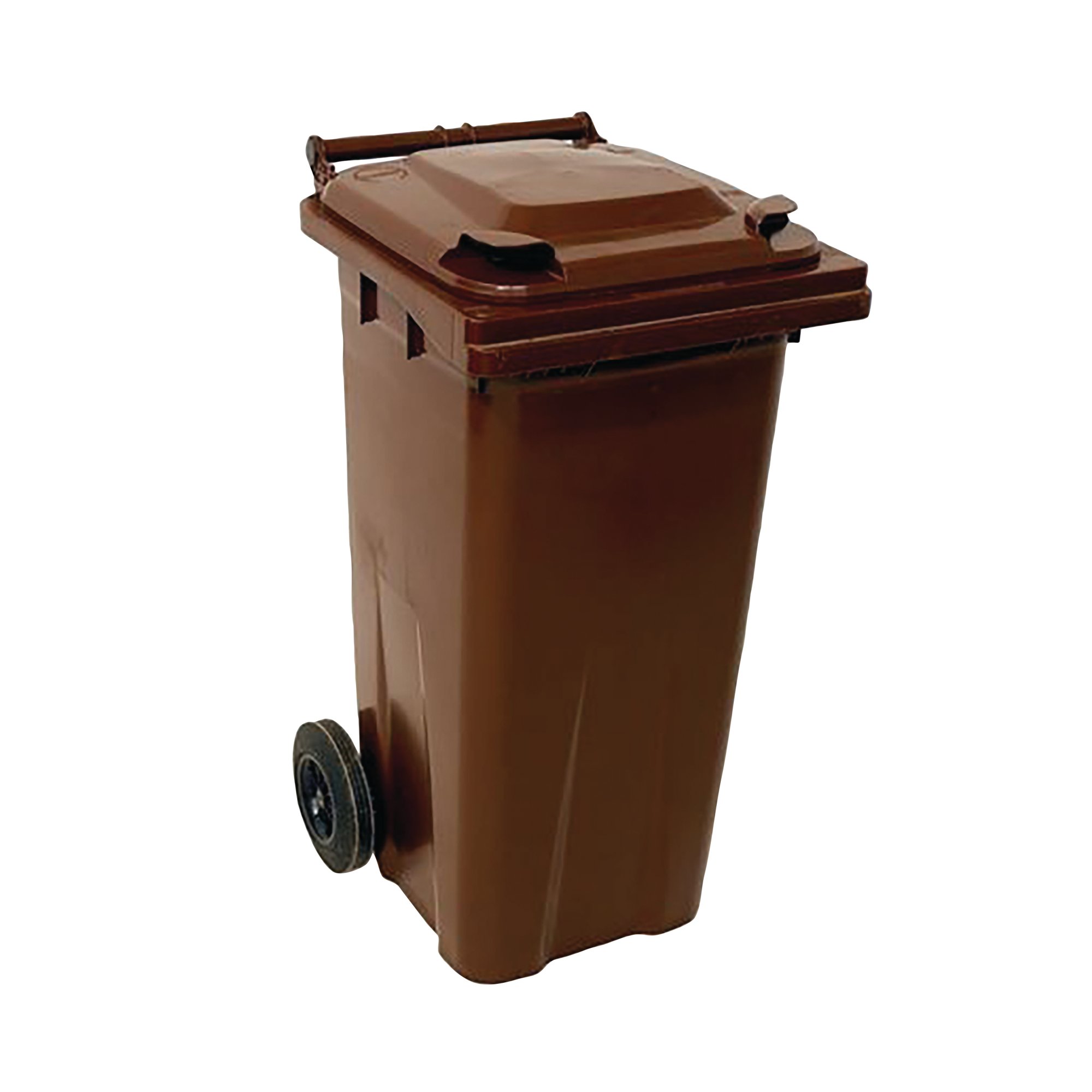 2WORK WHEELIE BIN 140L BROWN
