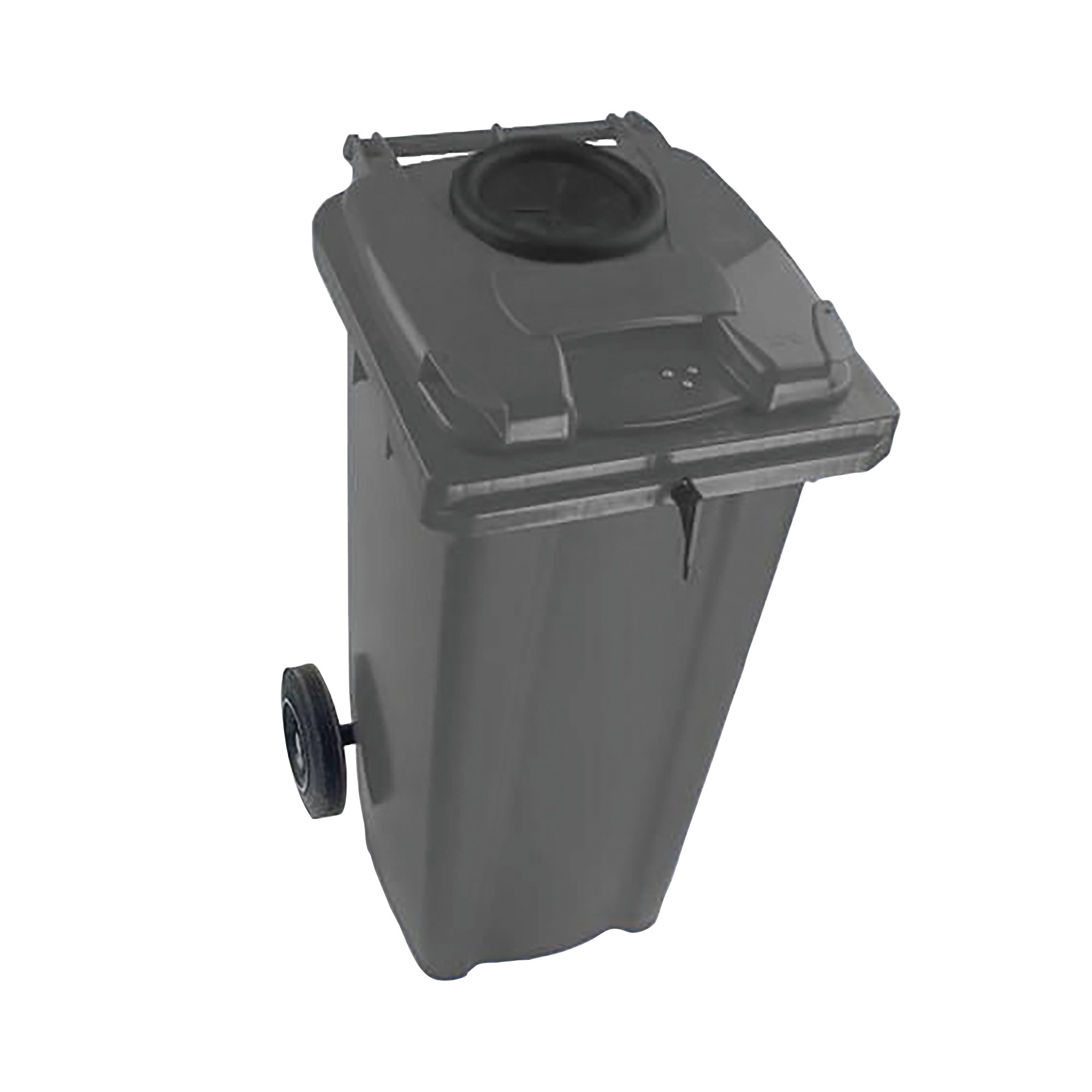 2WORK WHEELIE BIN 120L BOT/LOCK GREY