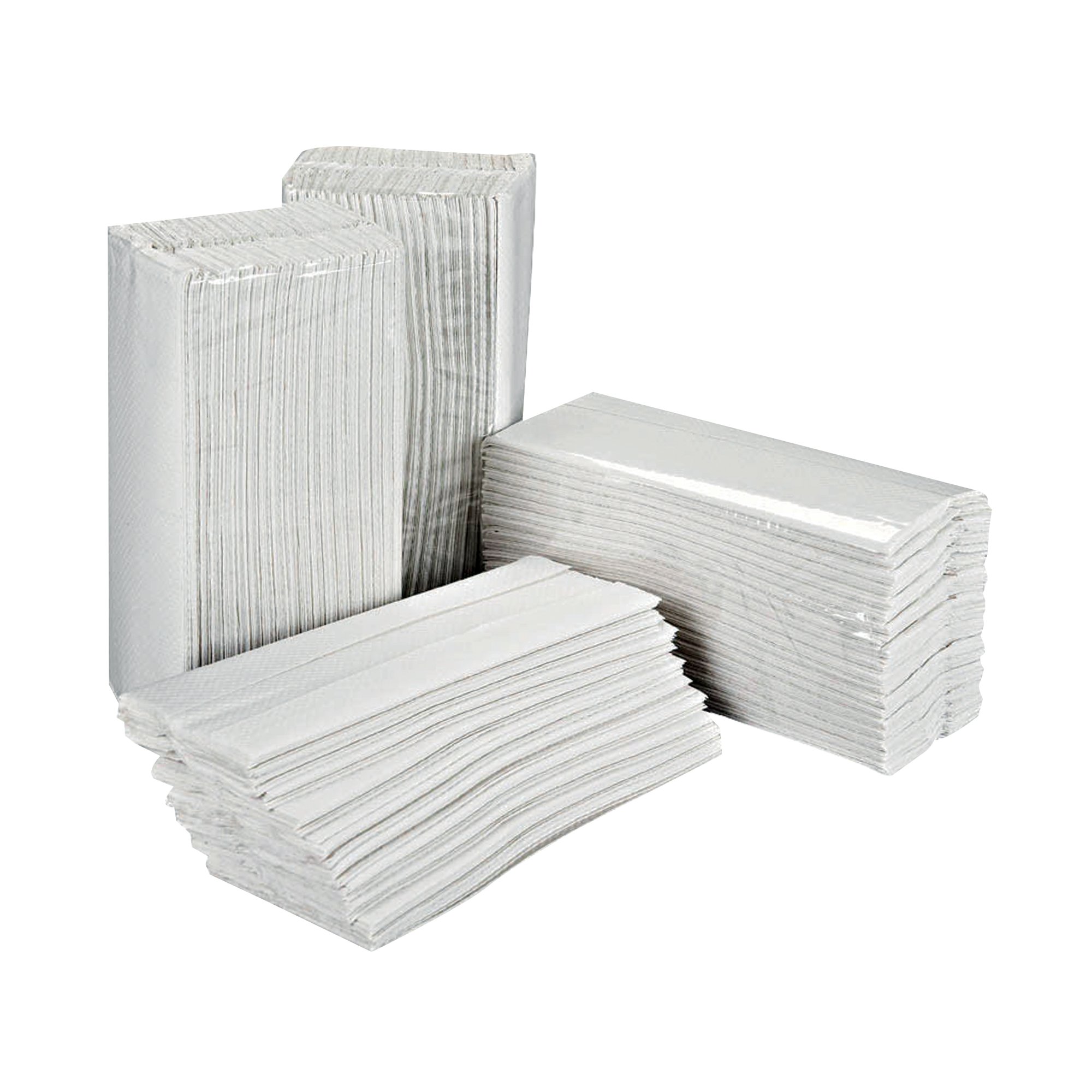 2WORK HND TOWEL 2PLY CFLD WHT PK2355