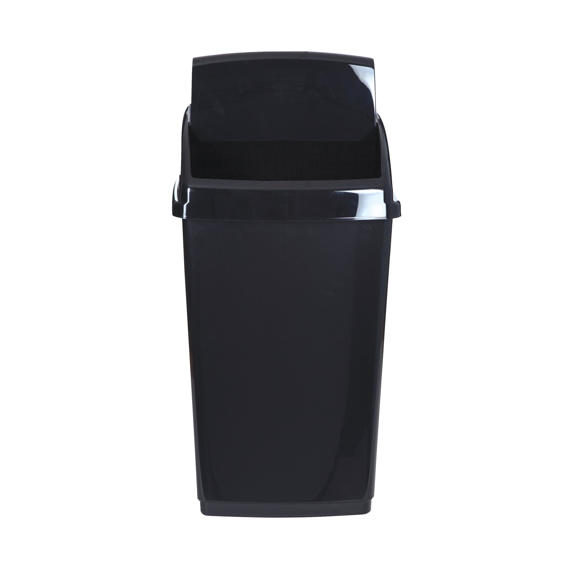 2WORK SWING TOP BIN 30 LITRE BLACK