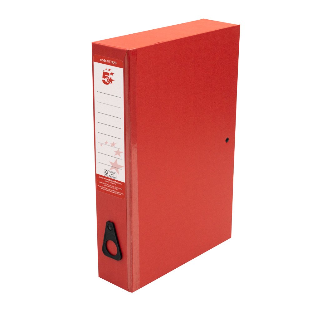 CLASSIC BOX FILE FOOLSCAP RED PK10