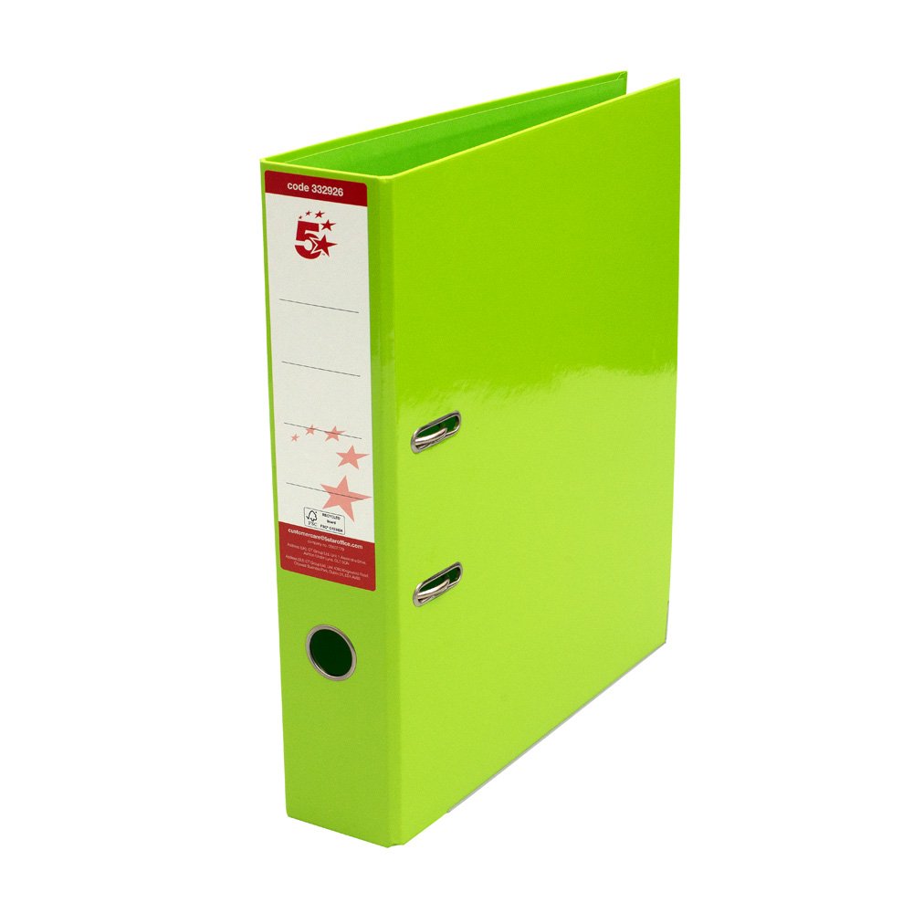 LEVER ARCH FILE FC GRN PK10