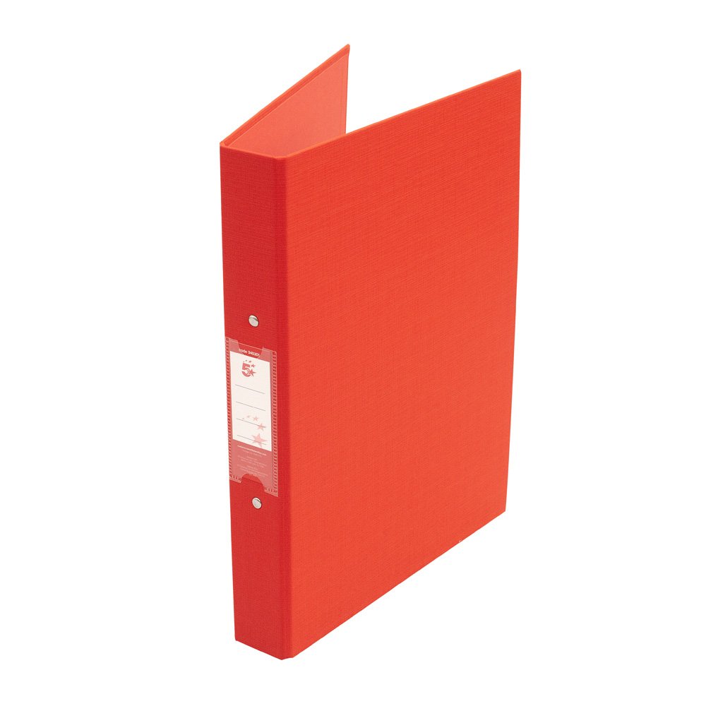 2O-RING BINDER A4 PP RED PK10