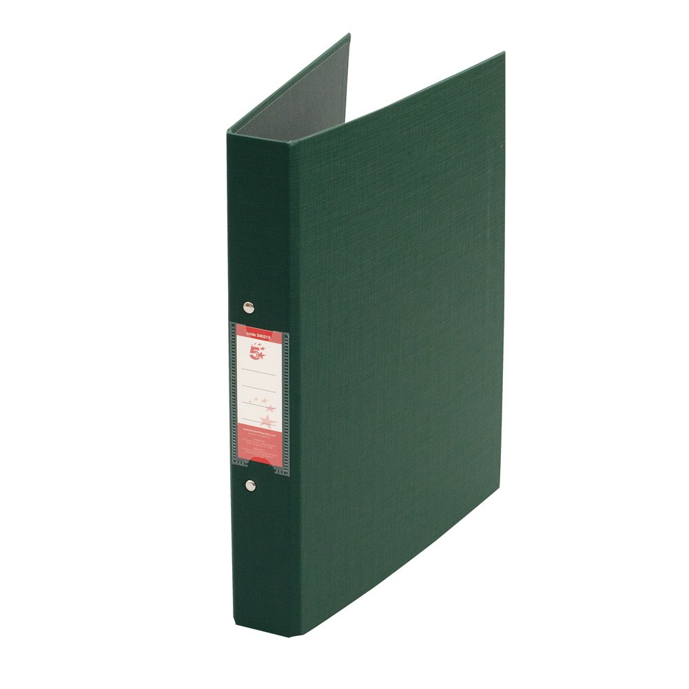 2O-RING BINDER A4 PP GREEN PK10