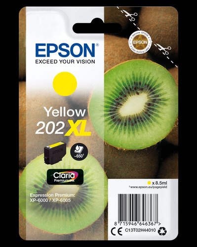 EPSON 202XL INK CART HY YELLOW
