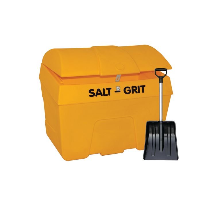 HEAVY DUTY SALT BIN + HASP YLW 200L