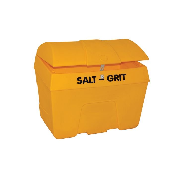 HEAVY DUTY SALT BIN + HASP YLW 400L
