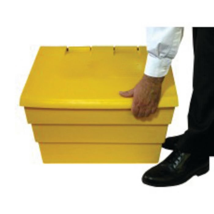 MINI SALT AND GRIT BIN YELLOW 50L