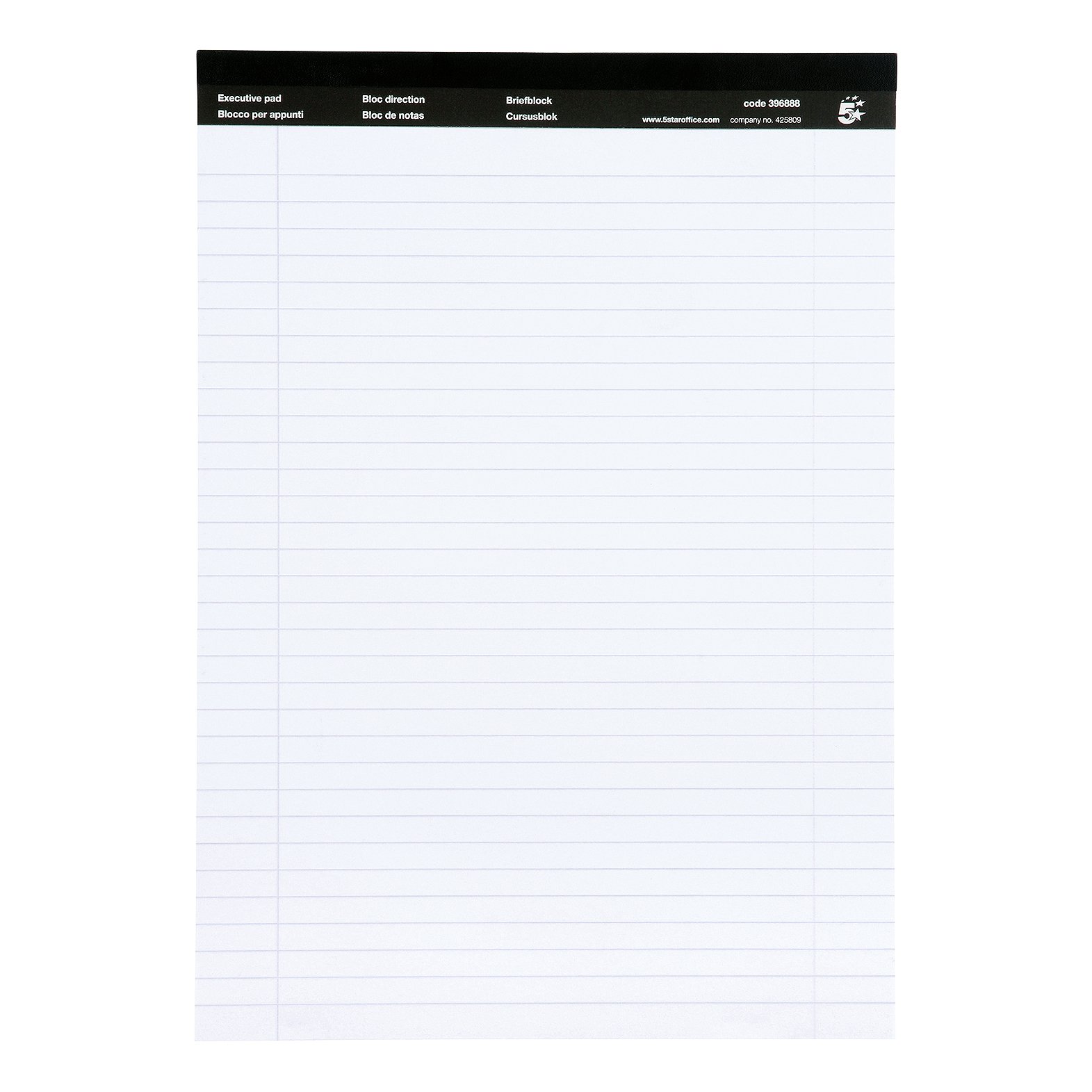 EXECUTIVE PAD RLD 100PG A4 WHT PK10
